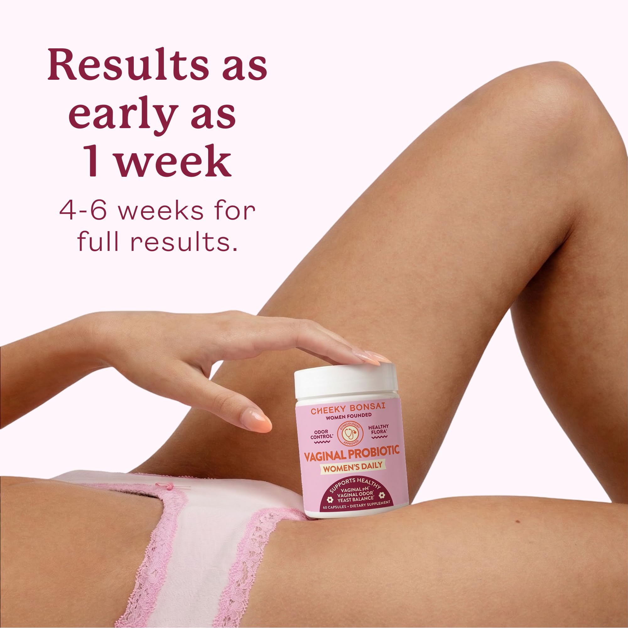 Cheeky Bonsai Vaginal Probiotic for Women pH Balance with Maximum Support 20 Billion CFU Probiotics - 8 Unique Strains for Her - Lactobacillus Blend - 60 Capsules Cheeky BonsaiAu supplements