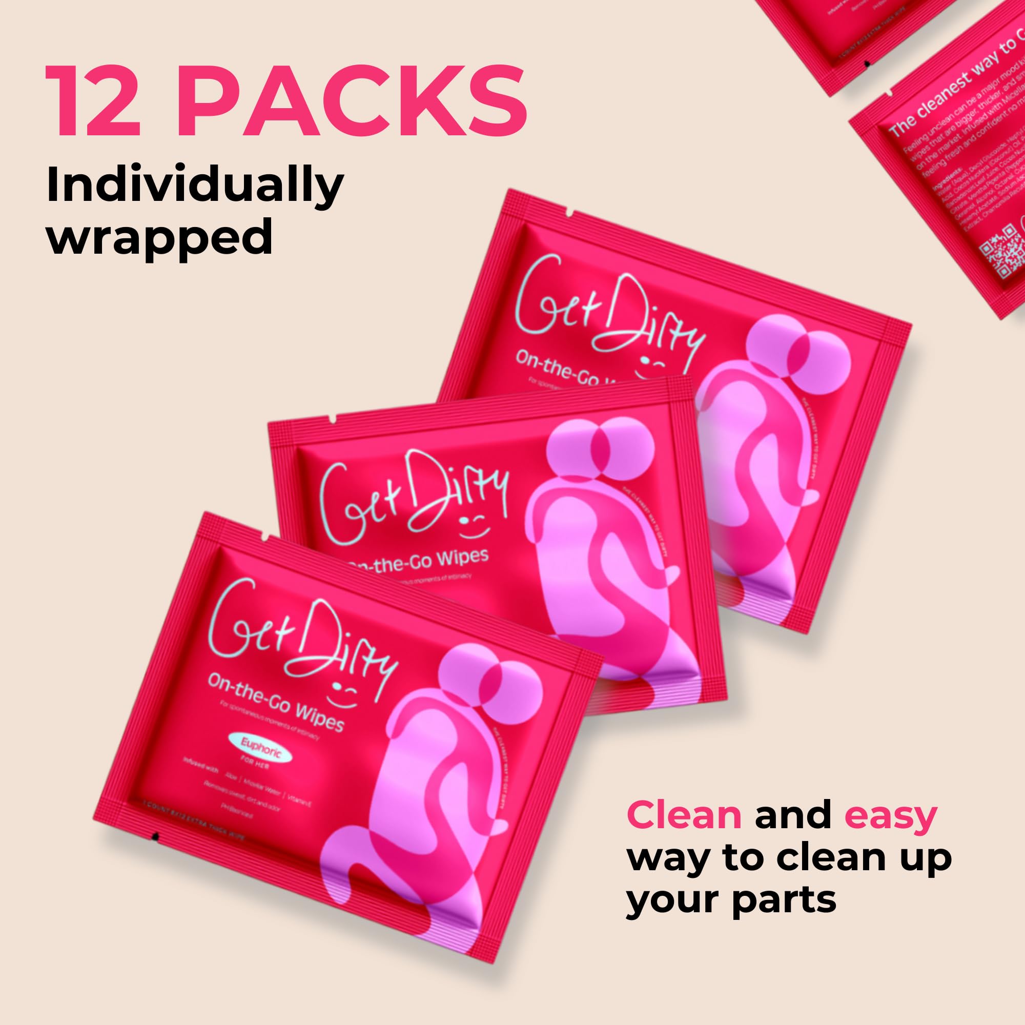 Get Dirty Wipes For Women - Easy, Discreet, Effective Intimate Wipes, Full Body Feminine Wipes Get DirtyAu supplements