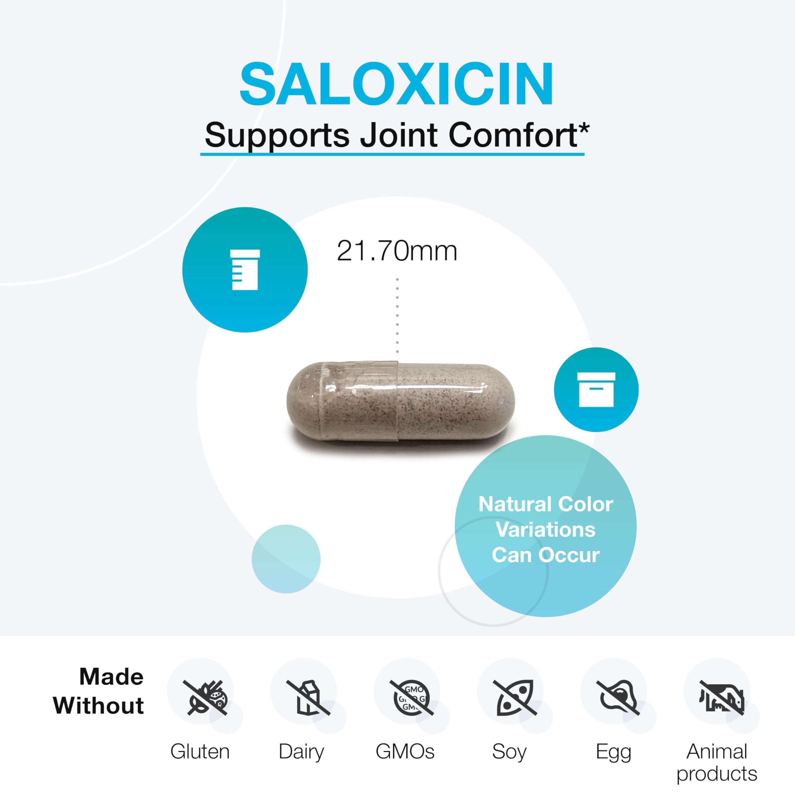 XYMOGEN Saloxicin - Antioxidant Support Supplement - Grape Seed Extract, Pomegranate Fruit & Cranberry Supplement - White Willow Bark & Boswellia Extract - 120 Capsules XYMOGENAu supplements
