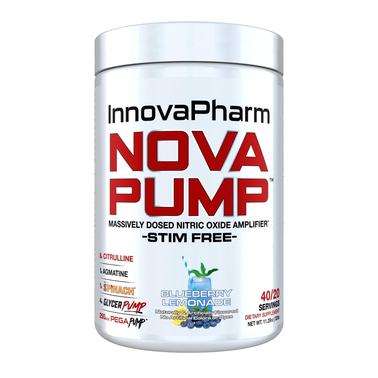 NOVAPUMP (Blueberry Lemonade) 11.29 ounces InnovaPharmUS supplements