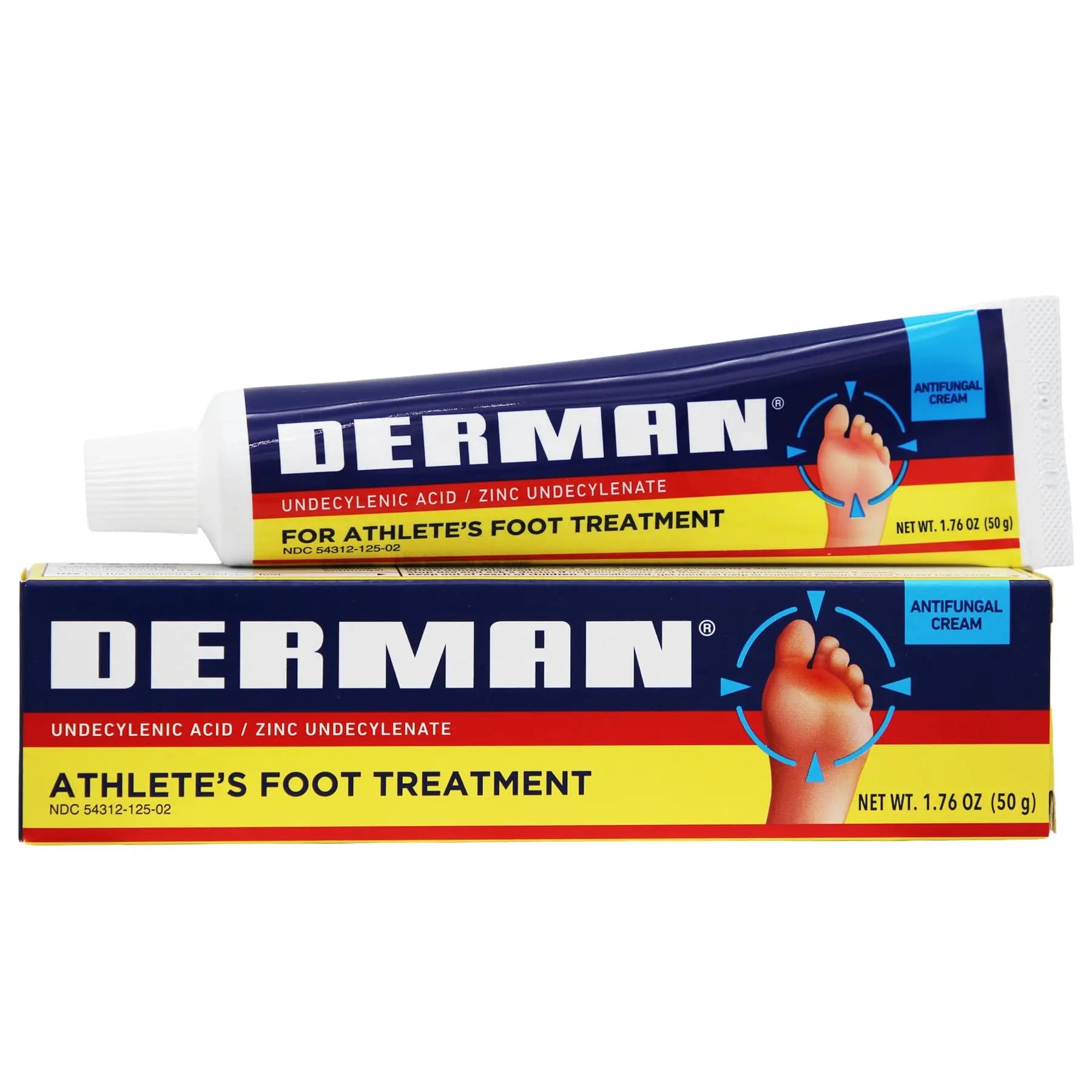 Derman Cream for The Treatment of Athlete's Foot, 2-Pack of 1.76 Oz Each, 2 Tubes DermanAu supplements