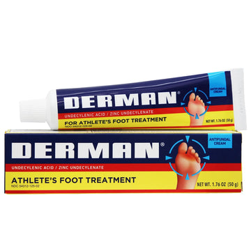 Derman Cream for The Treatment of Athlete's Foot, 2-Pack of 1.76 Oz Each, 2 Tubes DermanAu supplements