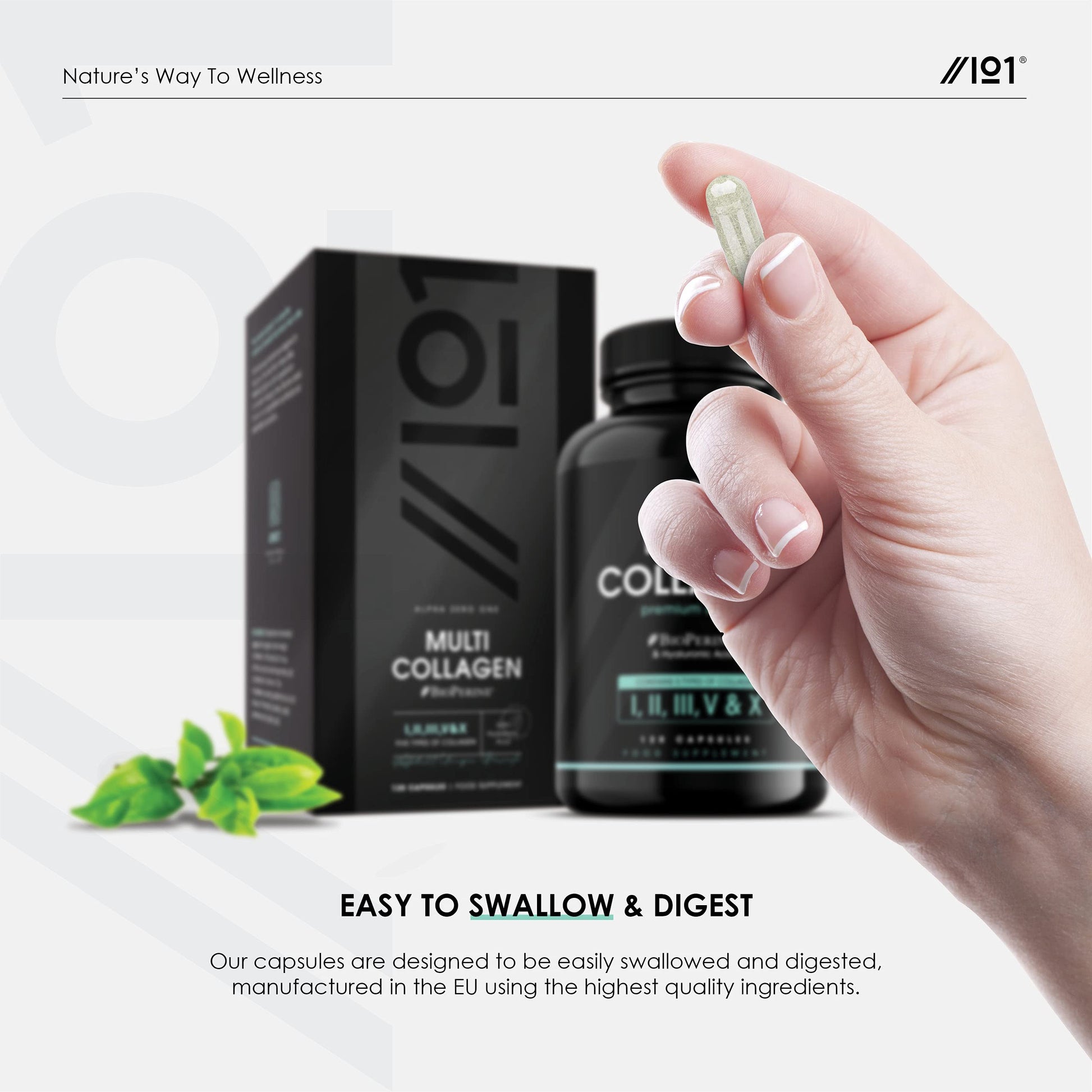 Multi Collagen Capsules - 120 Capsules - Types I, II, III, V & X - Wild Caught Fish, Grass Fed Bovine, Eggshell Revive NaturalsAu supplements