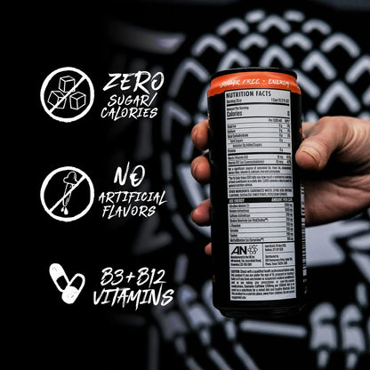 ABE Energy + Performance Sugar Free Energy Drink - All Black Everything Drink With Caffeine ABE all black everythingUS supplements