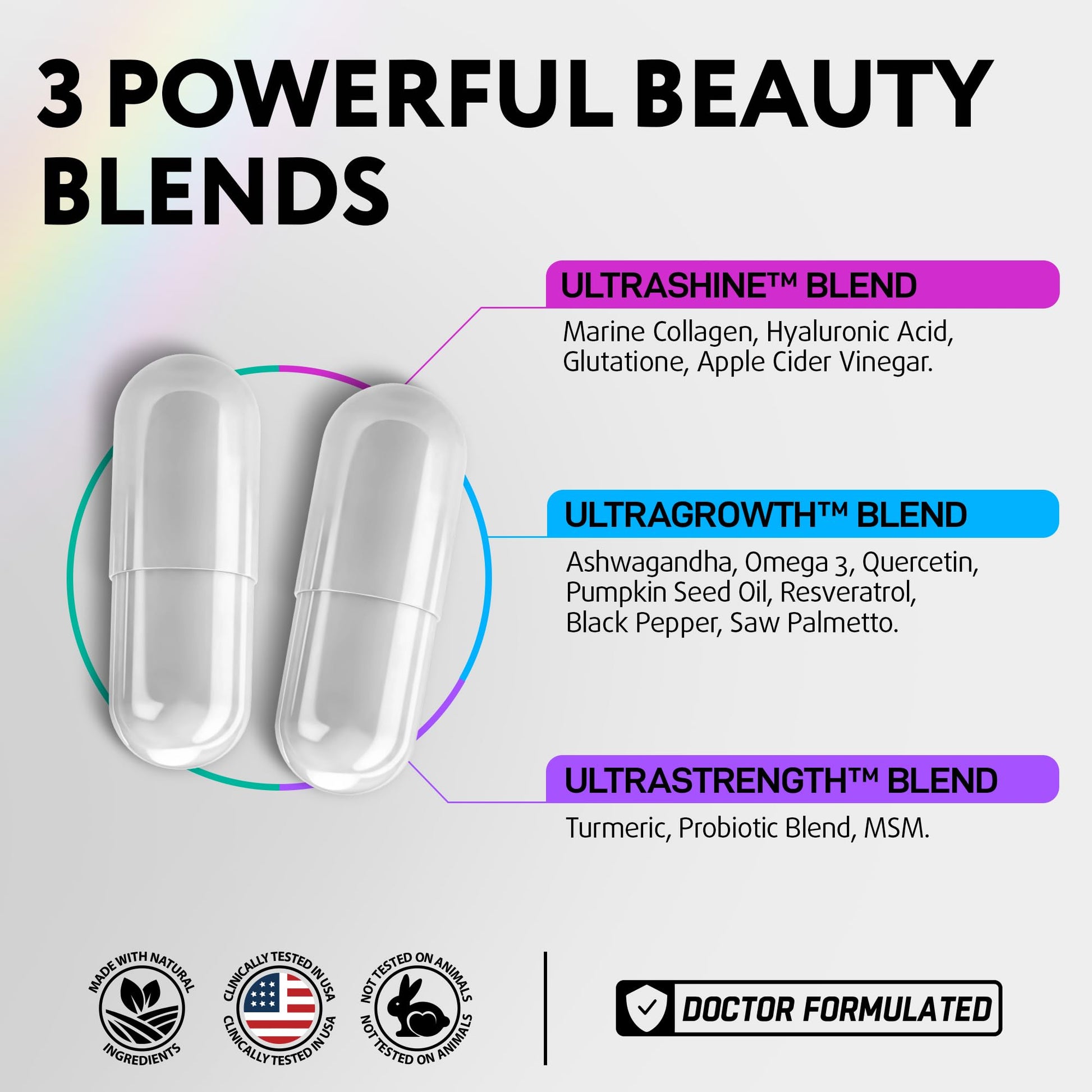IQ BIOLOGY Biotin Collagen Keratin Astragalus Magnesium Ashwagandha Vitamin D3 Vitamin C IQ BIOLOGYAu supplements