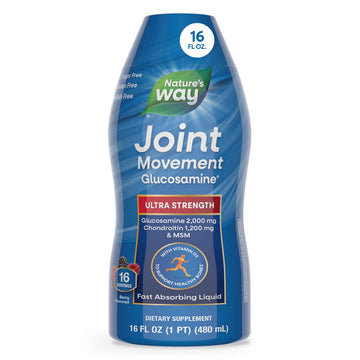 Nature's Way Joint Movement Glucosamine Fast Absorbing Liquid, Ultra Strength, Supports Healthy Bones*, Liquid Glucosamine Chondroitin, MSM with Vitamin D3, Berry Flavored, 16 Fl Oz Nature's WayAu supplements