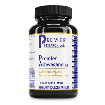 Premier Research Labs Premier Ashwagandha - Pure Supplement for Women & Men with Organic Ashwagandha Root, Herbal Pills for Stress & Sleep Support, Fermented for Absorption - 120 Plant-Based Capsules Premier Research LabsAu supplements