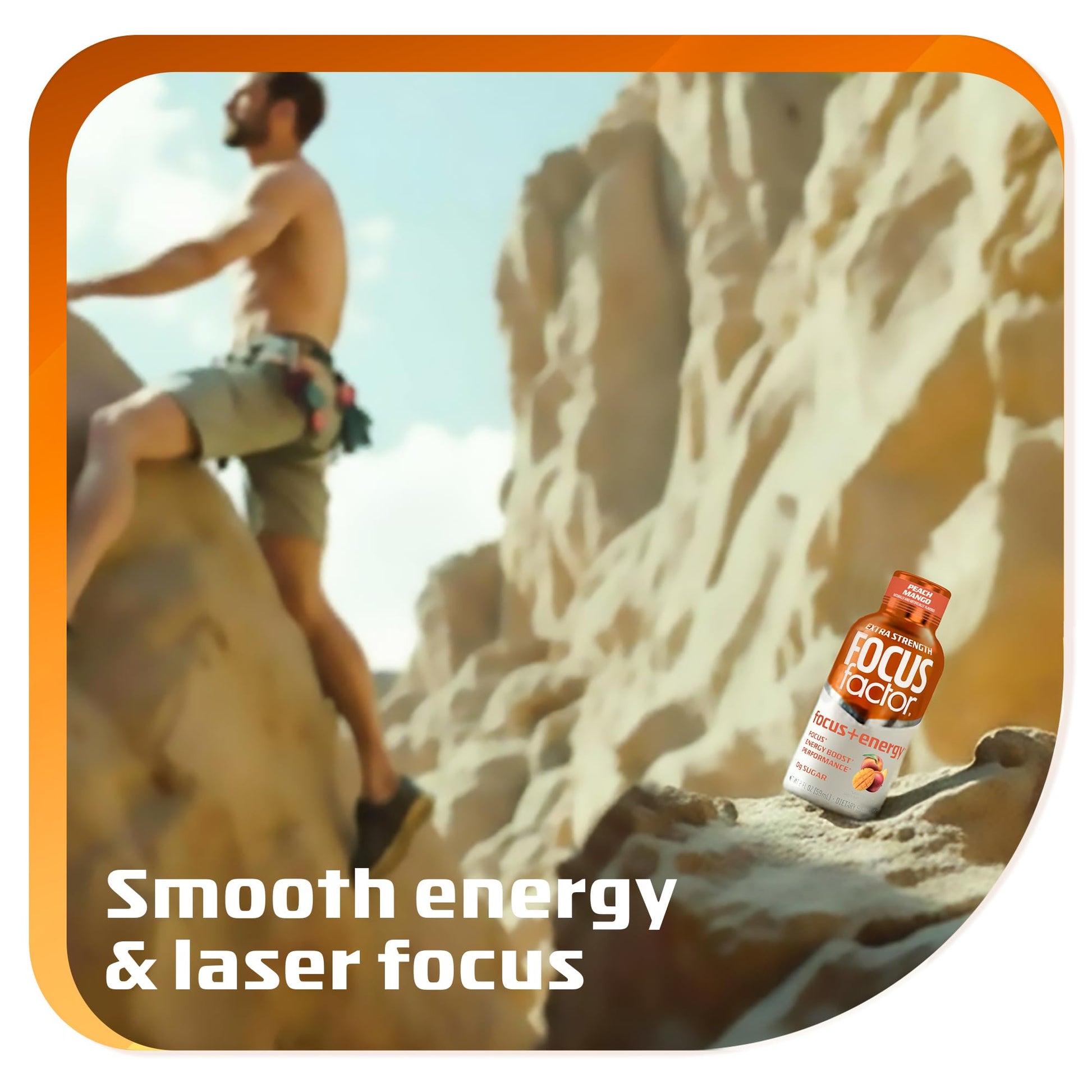 Focus Factor Extra Strength Focus + Energy Shots - 12 x 2oz Bottles (Peach Mango Flavor) - Powered by Nootropics with Caffeine, L-Theanine, Ginkgo, Bacopa, L-Tyrosine, Alpha GPC Focus FactorAu supplements