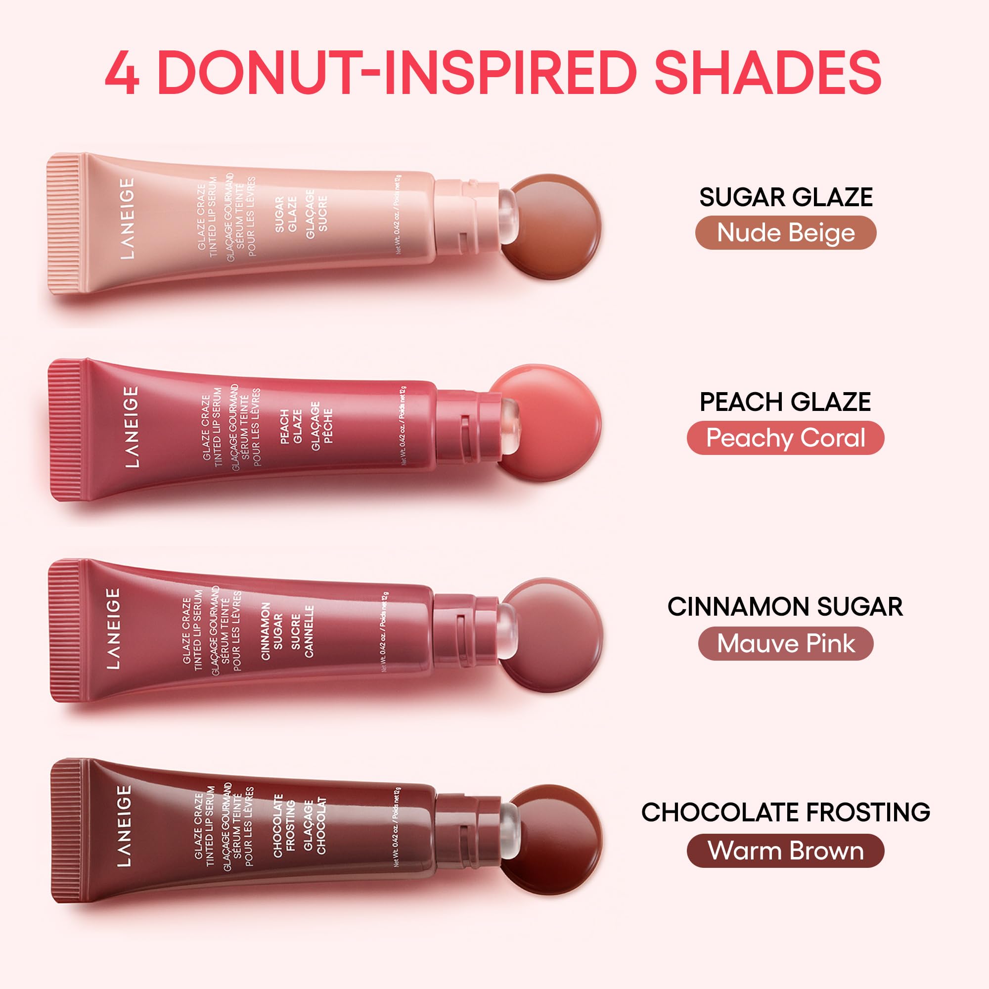 LANEIGE Glaze Craze Tinted Lip Serum, Raspberry Jam: Hydrating Lip Serum for Glossy, Nourished Lips with Plumping Polypeptides LANEIGEAu supplements