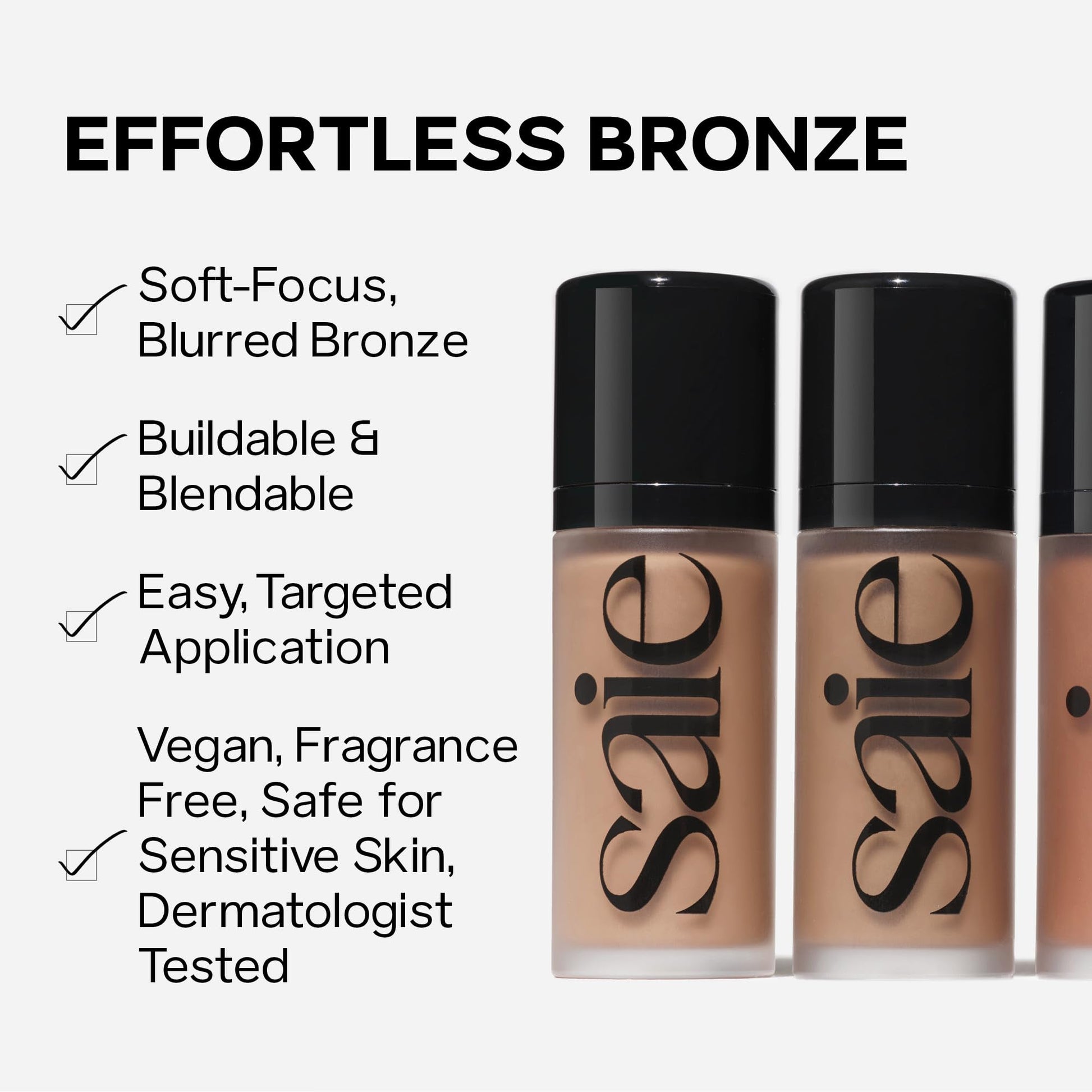 Saie Dew Bronze - Hydrating Liquid Bronzer Stick For a Sun Kissed Glow - Liquid Contour Stick Infused with Nourishing Skin Care Ingredients - Sculpted Face Makeup Essential - Sand (0.4 oz) SaieAu supplements
