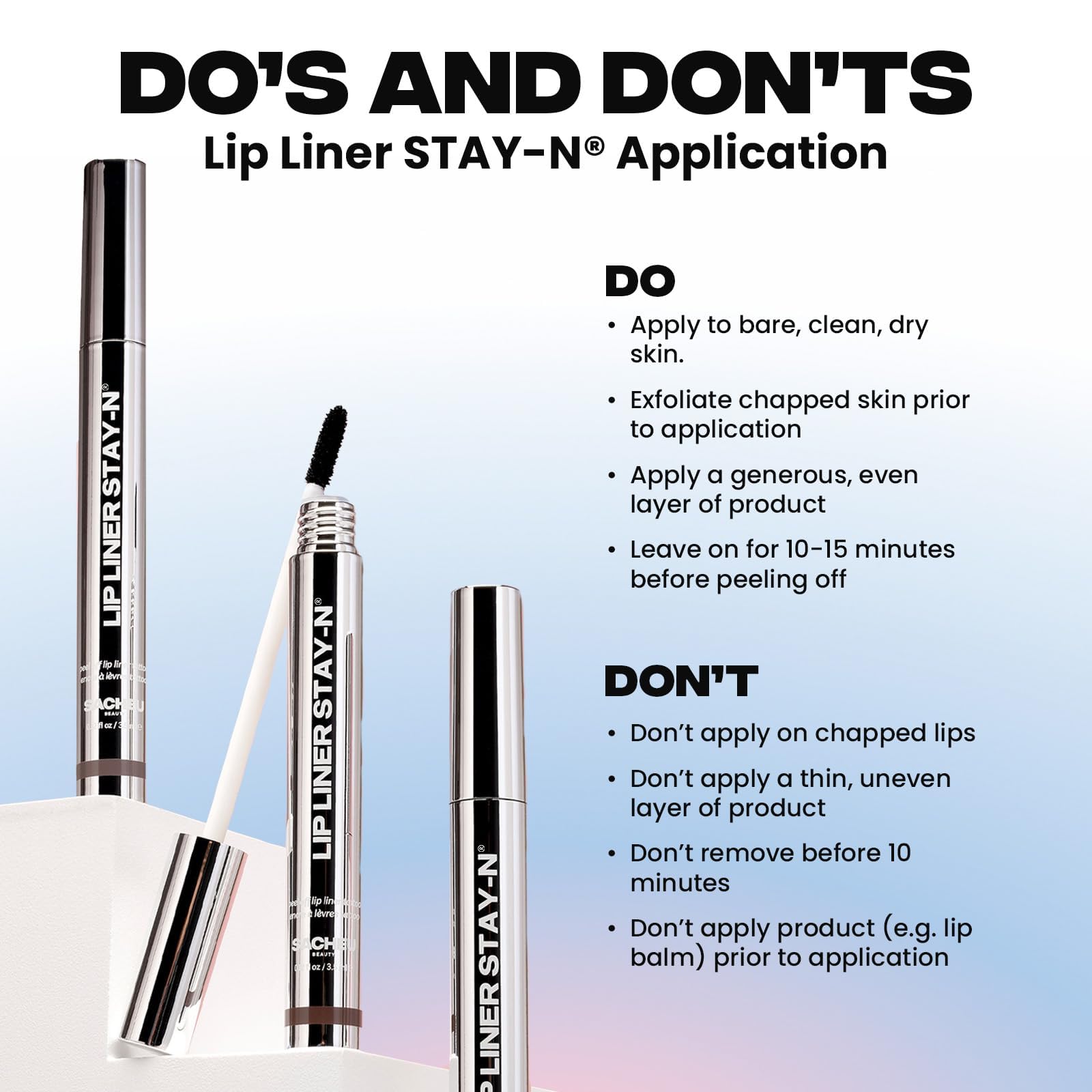 Sacheu Lip Liner STAY-N Peel Off Lip Stain — Long Lasting Waterproof Lip Tint with Hyaluronic Acid & Vitamin E — Transfer Proof Matte Finish, Vegan & Cruelty-Free (p-INKED) SacheuAu supplements