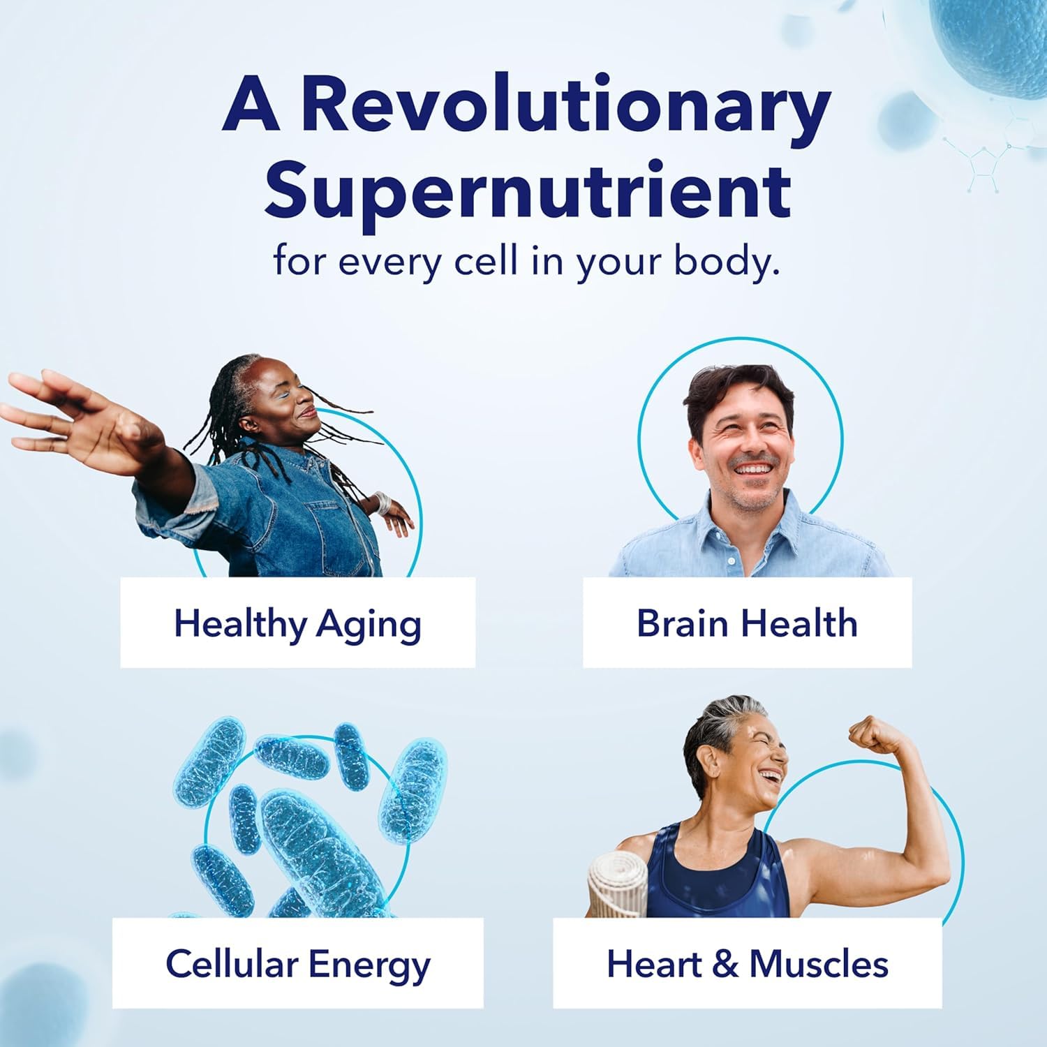 TRU NIAGEN Patented NAD Supplement for Brain Function, Anti Aging & Cell Regeneration, Niagen, 60 300mg Servings | Supports Cellular Energy, Muscle | Nicotinamide Riboside (NR) Take 2 Daily | 1 Bottle TRU NIAGENAu supplements