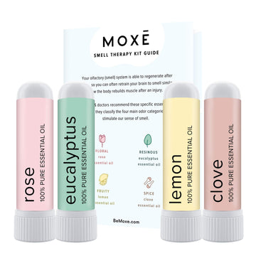 MOXĒ Smell Training Kit, Made in USA, 4 Essential Oils, Olfactory Regeneration, Helps Restore Sense MOXEAu supplements