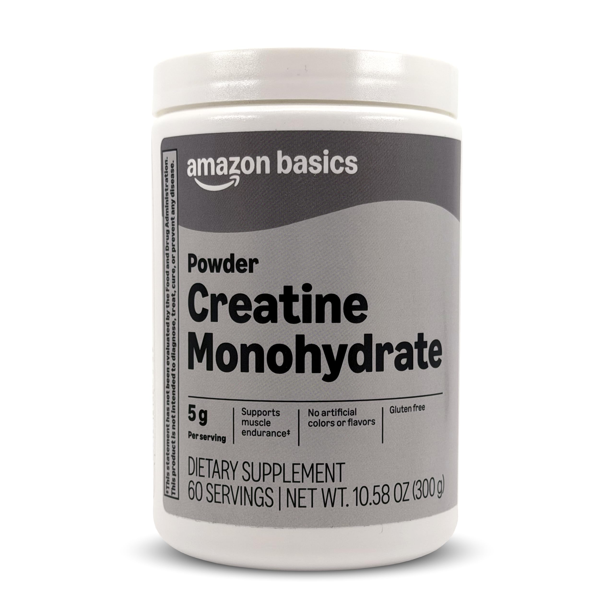 Amazon Basics Creatine Monohydrate Powder, 10.58 oz, 60 Servings Amazon BasicsAu supplements