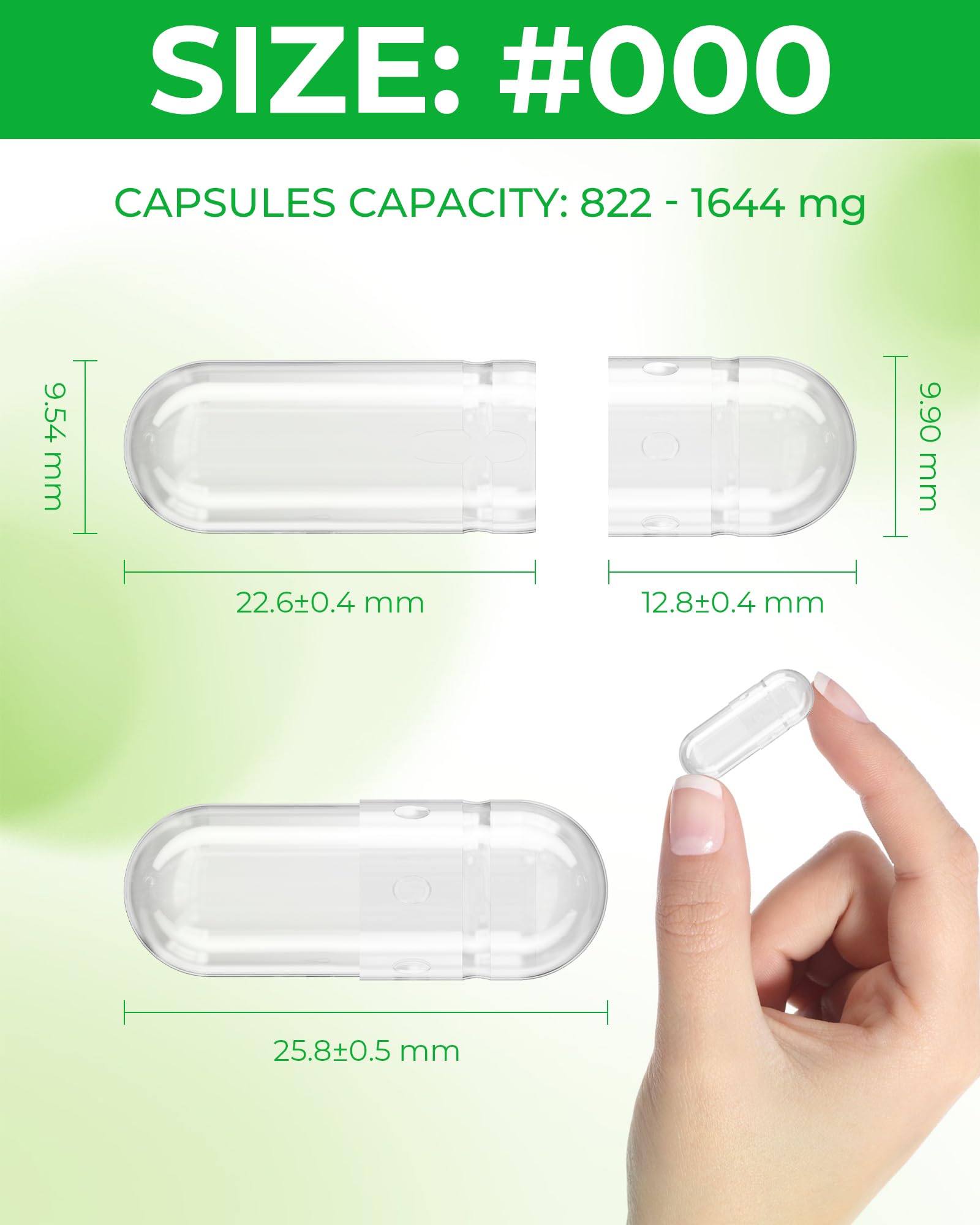 Angtai JN Capsules Size 000 Vegan Empty Plant Based Clear (100 Count) Gluten Free, Non-GMO, Halal Certified Pill Caps Filling Kit with 2 Spoons for Vegetarian DIY Your Own Supplements Angtai JNAu supplements