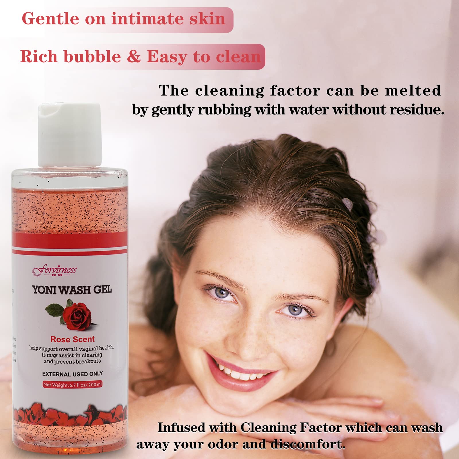 forvirness Feminine Wash with Cleaning Factor, Vaginal Wash - Clean, Remove Odor, pH Balance forvirnessAu supplements
