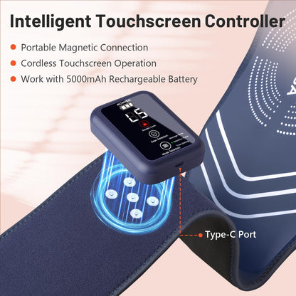 ROMISA Red Light Therapy Belt - Infrared Light Therapy Vibration Rechargeable 660nm&850nm ROMISAUS supplements