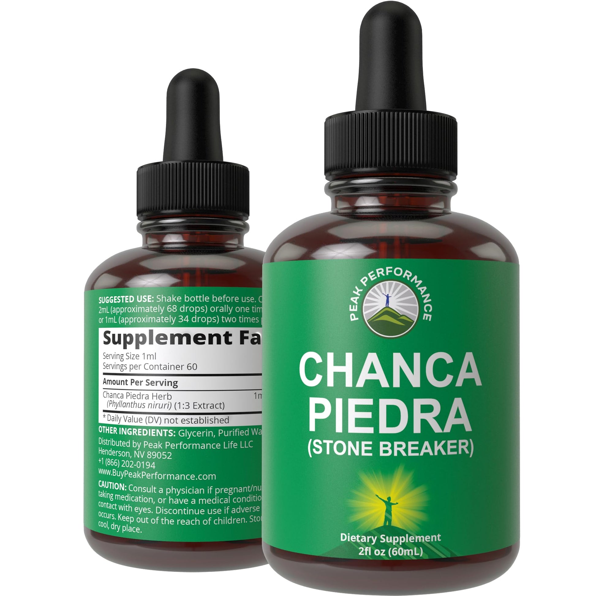 Chanca Piedra Liquid Drops. Stone Breaker - Advanced Kidney Stones Dissolver & Gallbladder Cleanse Support Supplement. USA Tested Chanca-Piedra Stonebreaker. Sugar Free, Gluten Free, Herbal Tincture Peak PerformanceAu supplements