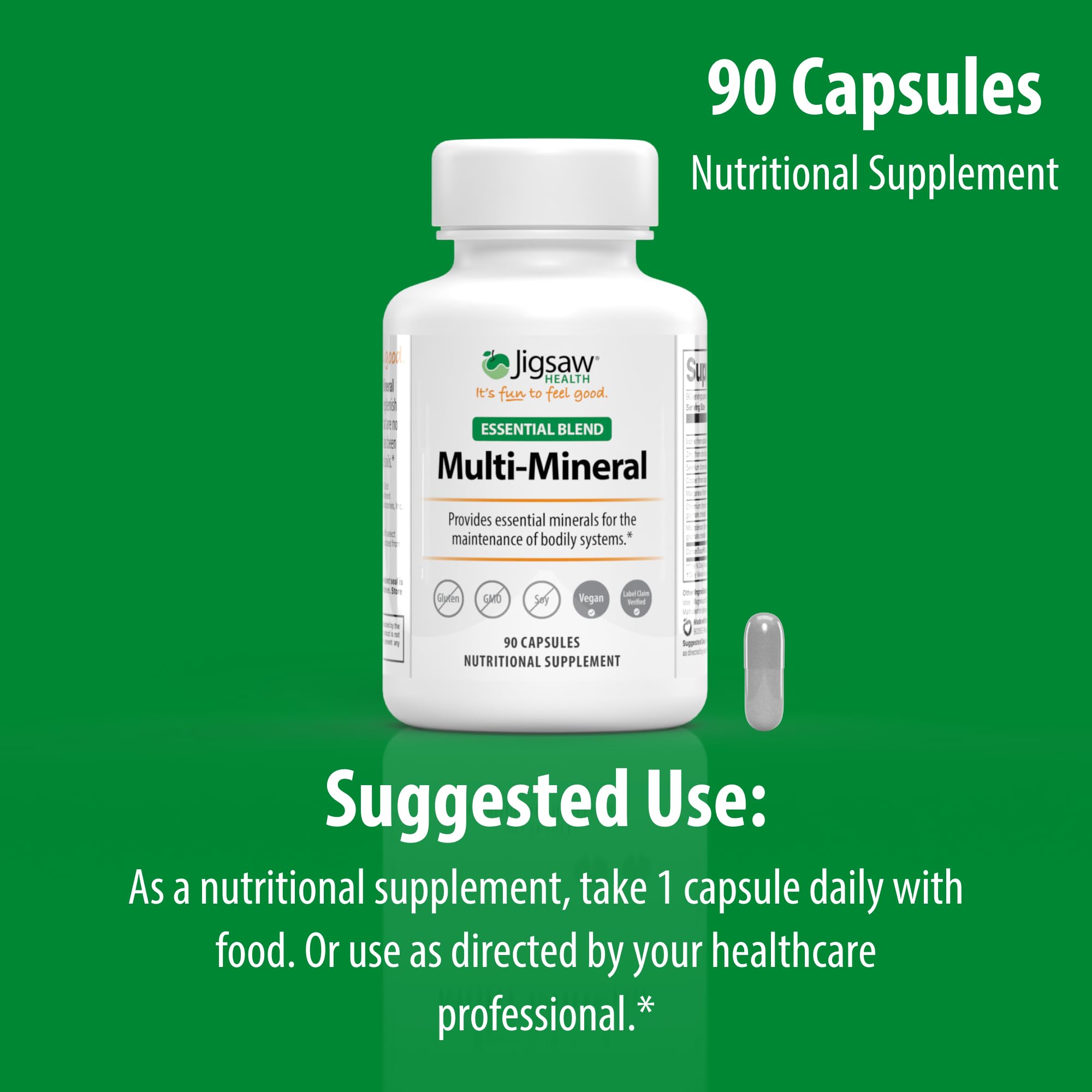 Jigsaw Health Multi-Mineral Essential Blend | 90 Capsules | 90 Servings Jigsaw HealthAu supplements