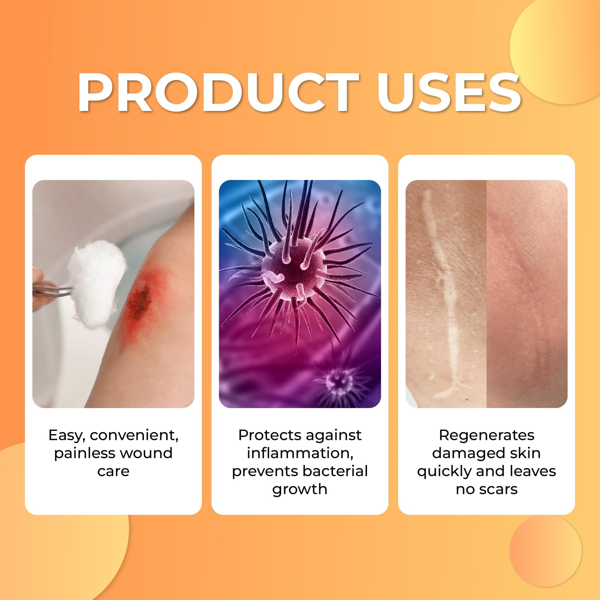 ABERA Scar Removal Cream for Women and Men - Rapid Repair of New Old Scars, Spots, Burns All Natural Treatment with Vitamin E, Alanine, Collagen (1 Box + 3 Eye Patch) ABERAAu supplements