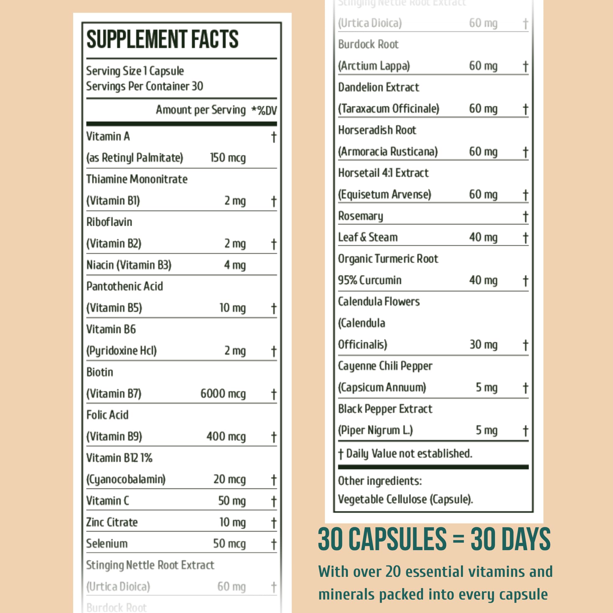 Project Anti-Aging Menopause Hair Don’t Care – Hair Growth Vitamins for Women 40+ to Support Thinning, Volume, Skin & Nails – Nutrient-Rich Supplement for Stronger, Fuller – Visible Results Project Anti-AgingAu supplements