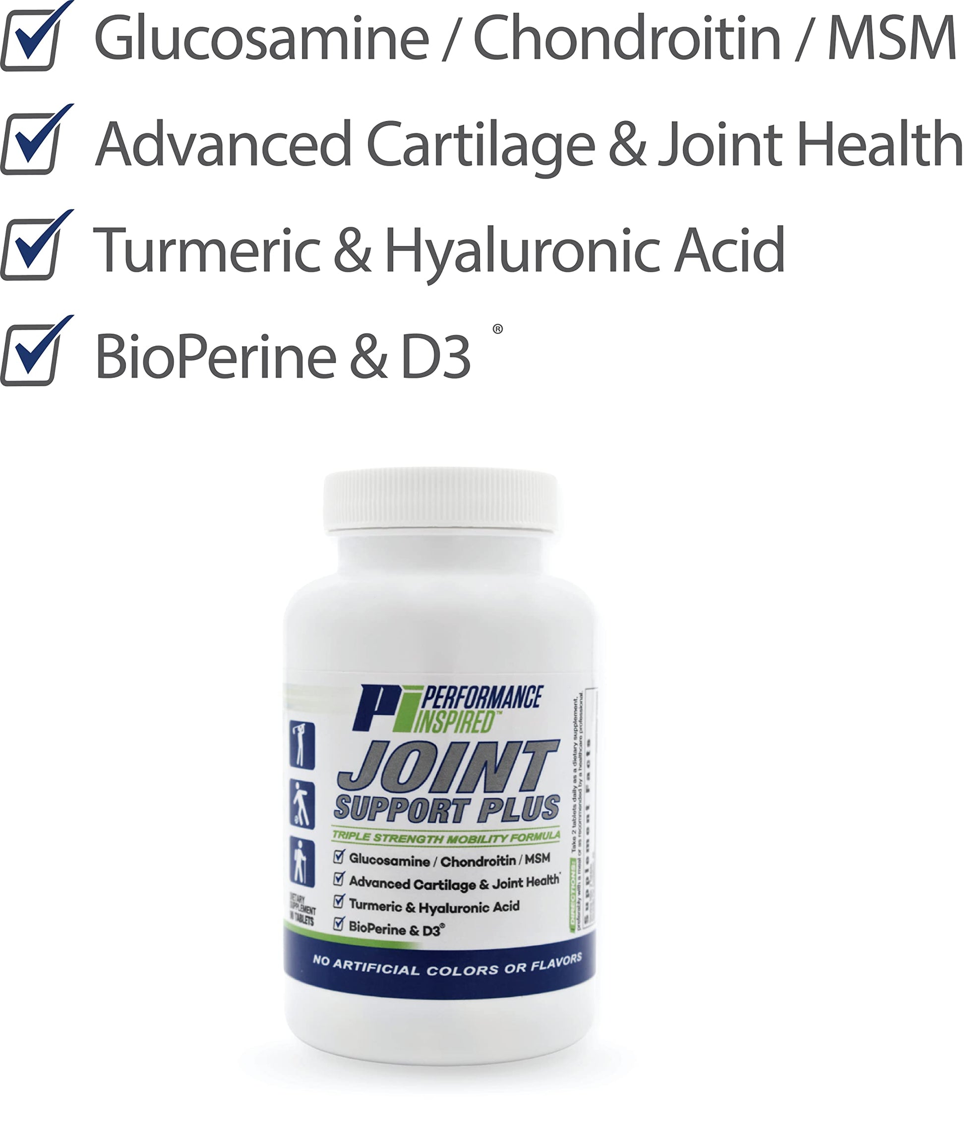 PERFORMANCE INSPIRED Nutrition Joint Support Plus – Glucosamine, Chondroitin, Turmeric & BioPerine – Triple Strength Joint Comfort & Mobility Support – 90 Count PERFORMANCE INSPIREDAu supplements