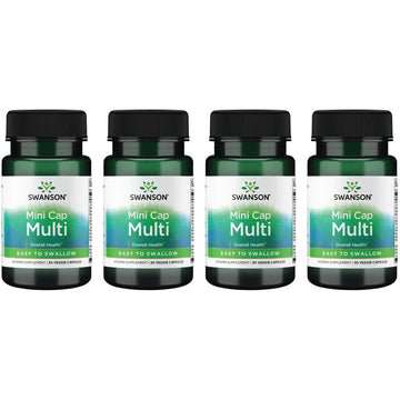 Swanson Daily Multivitamin Without Minerals 30 Veg Capsules (4 Pack) SwansonAu supplements
