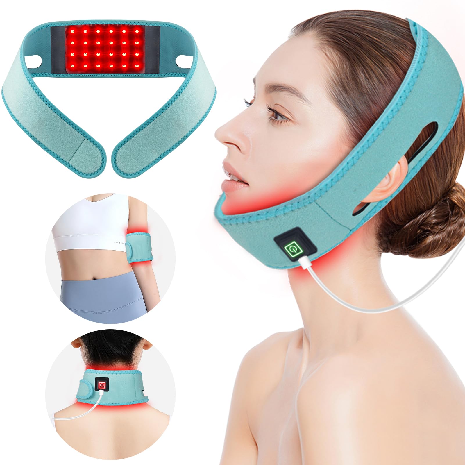 Red Light Therapy for Neck, Yasinaner Red Infrared Light Therapy Pad for Neck 660nm Red Light yasinanerAu supplements