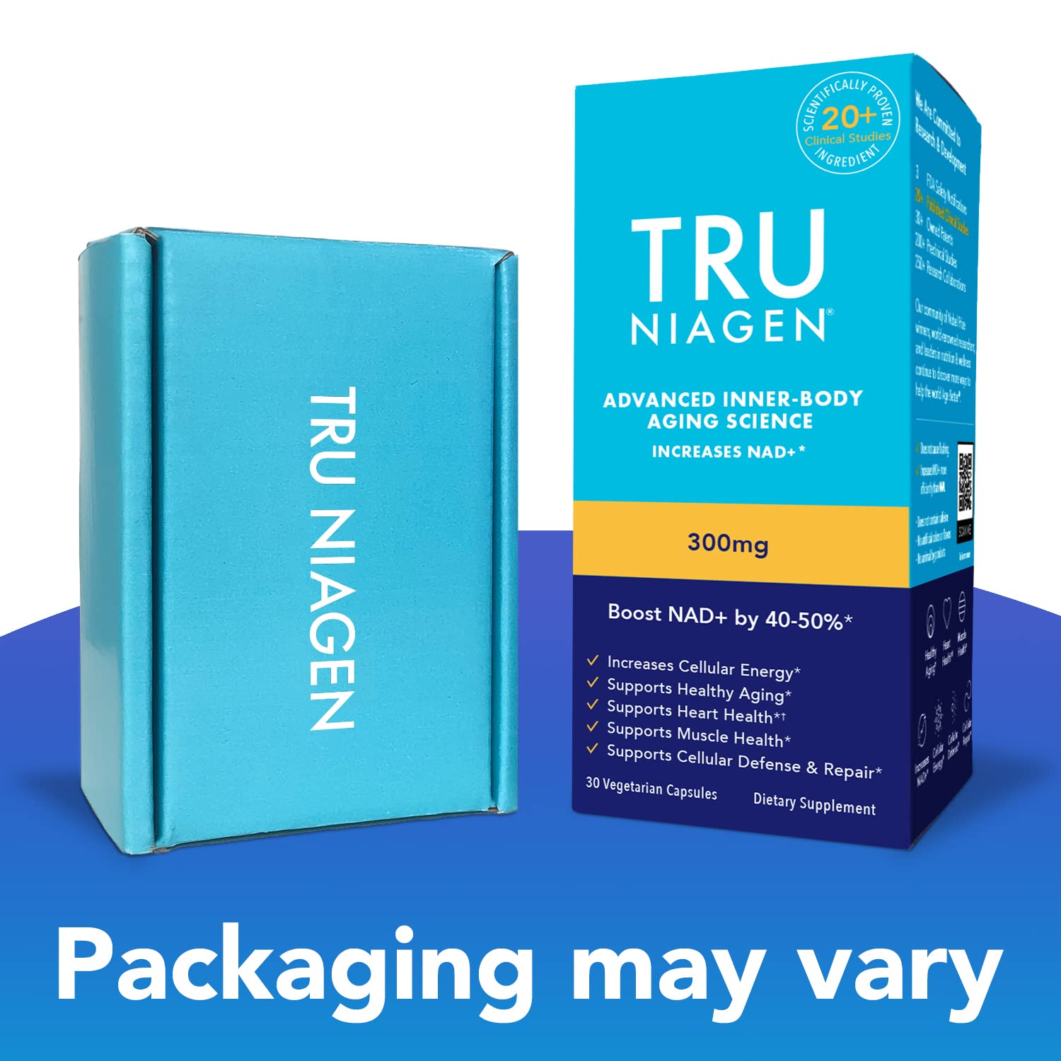TRU NIAGEN - Patented Nicotinamide Riboside NAD+ Supplement. NR Supports Cellular TRU NIAGENAu supplements