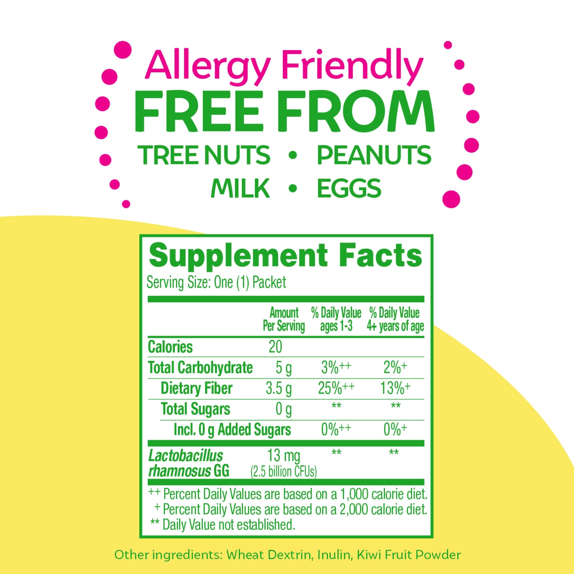 Culturelle Kids Probiotic + Fiber Packets (Ages 3+) - 24 Count - Digestive Health & Immune CulturelleAu supplements