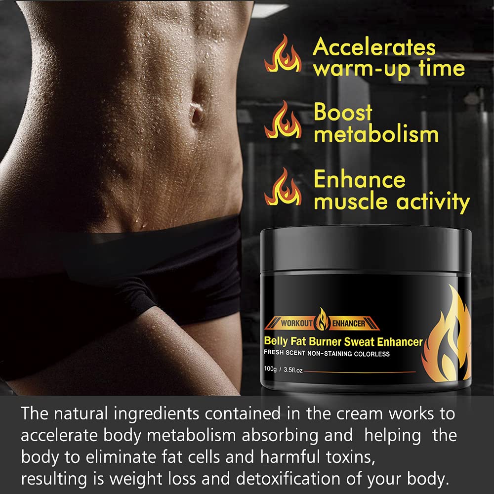 Hot Cream 2Pack, Fat Burning Cream for Belly, Natural Sweat Workout Enhancer Gel QIUBITEUS supplements