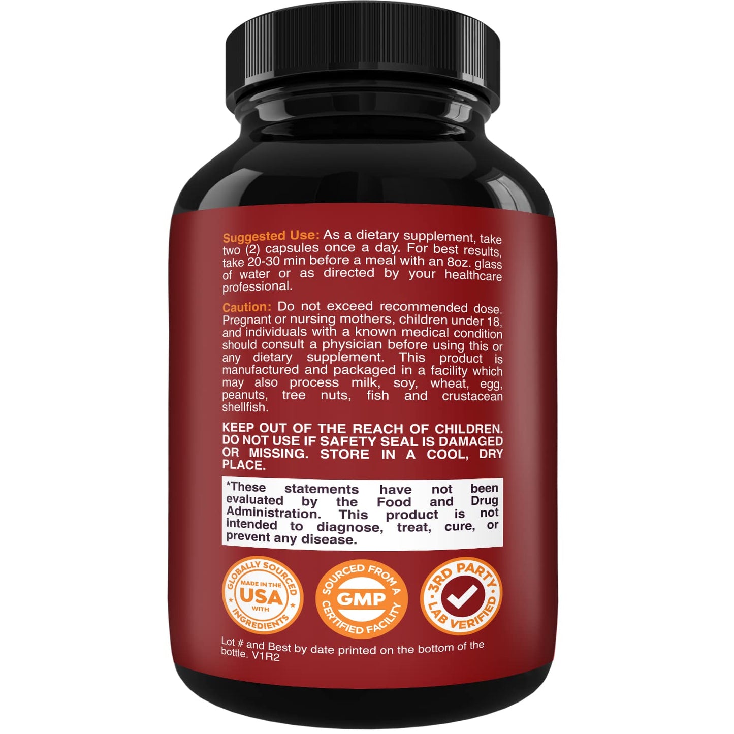 Nitric Oxide Support Pills - Natural Workout Supplement & Exercise Enhancer - Boost Energy Natures CraftUS supplements