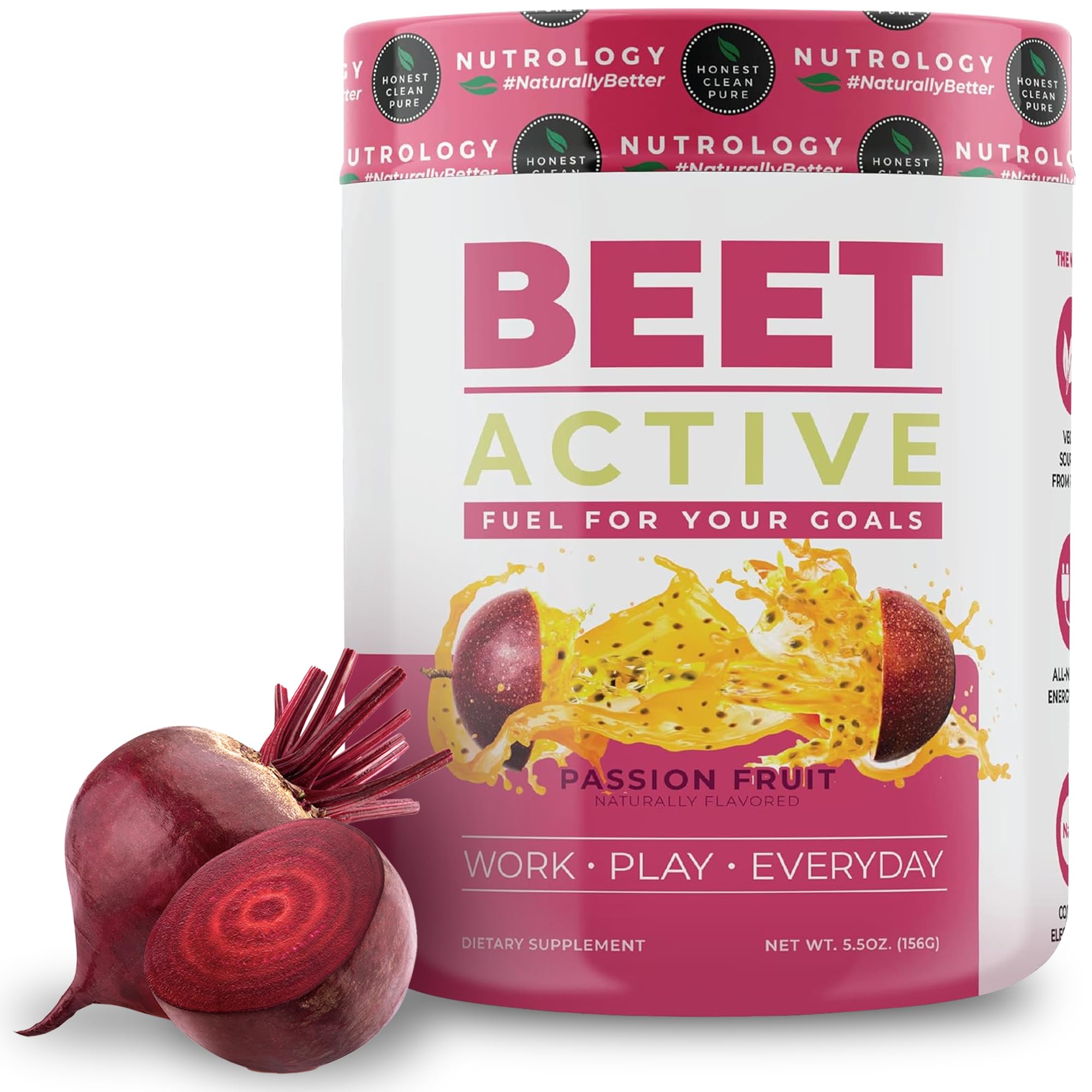 Nutrology Beet Active, Natural Pre-Workout Powder, Supports Energy, Endurance & Nitric NutrologyAu supplements