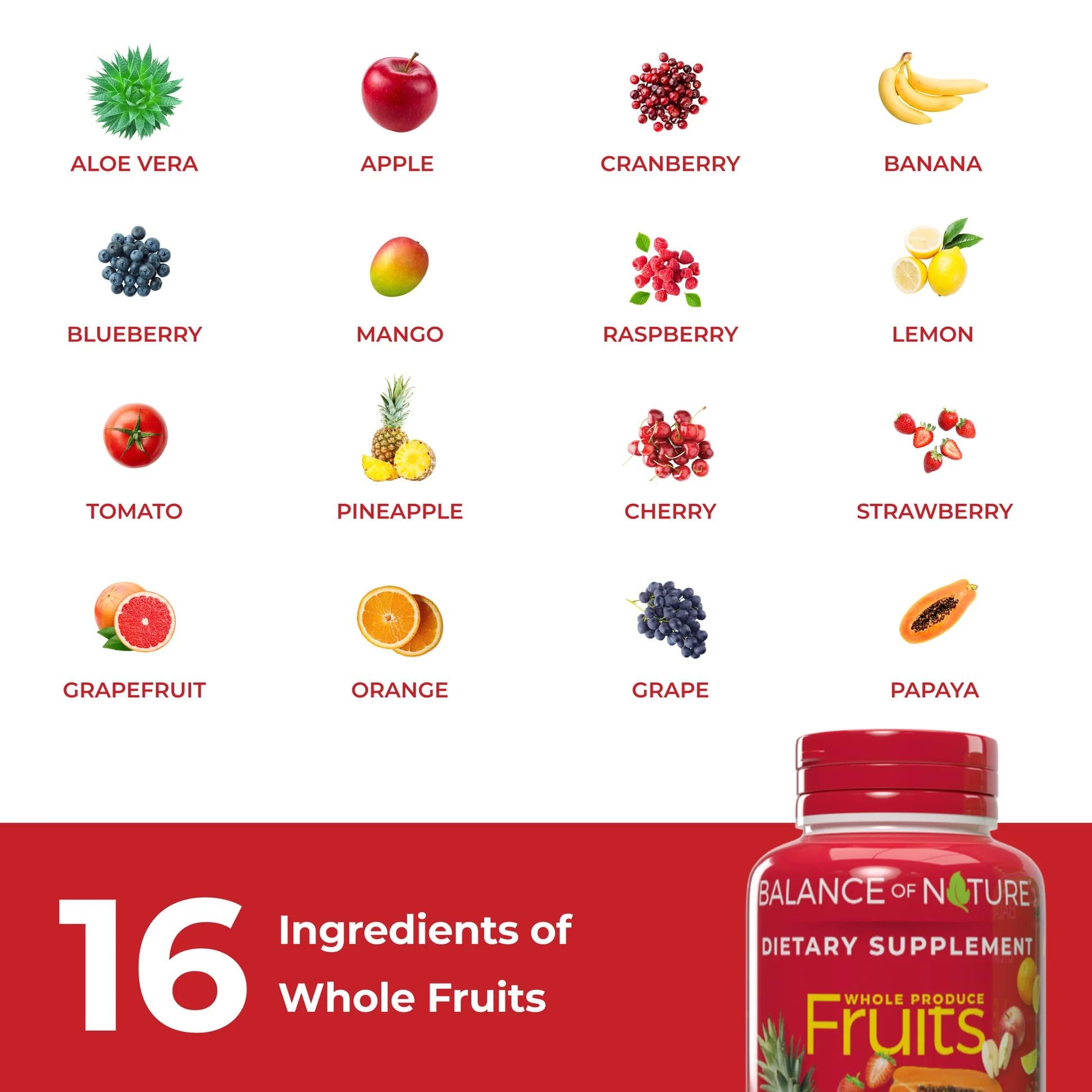 Balance of Nature Whole Fruits Supplement with Superfood Fruits Balance of NatureAu supplements