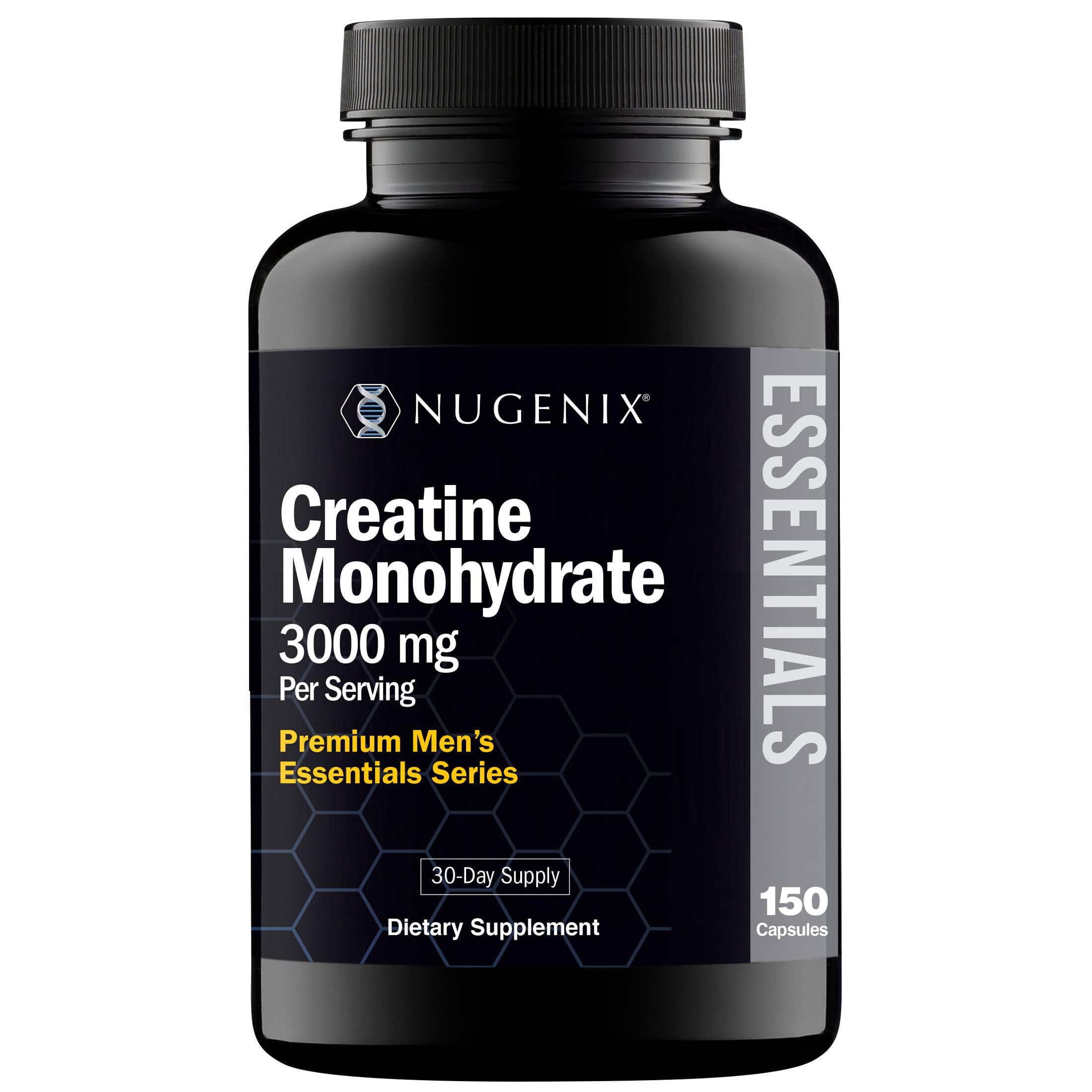 Nugenix Essentials Premium Creatine Monohydrate Pills Supplement, 3000mg, 150 Capsules NugenixAu supplements