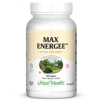 Maxi Health Max Energee - Natural Energy and Stamina Booster - 180 Tablets - Kosher Maxi HealthAu supplements