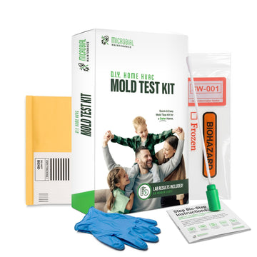 Microbial Mold Test Kit for Home - Indoor Air Quality and Surface Testing - Detects Black Mold, Mildew, and Fungi - Air and Surface Mold Detection Kit with Lab Analysis Included MICROBIAL MAINTENANCEAu supplements