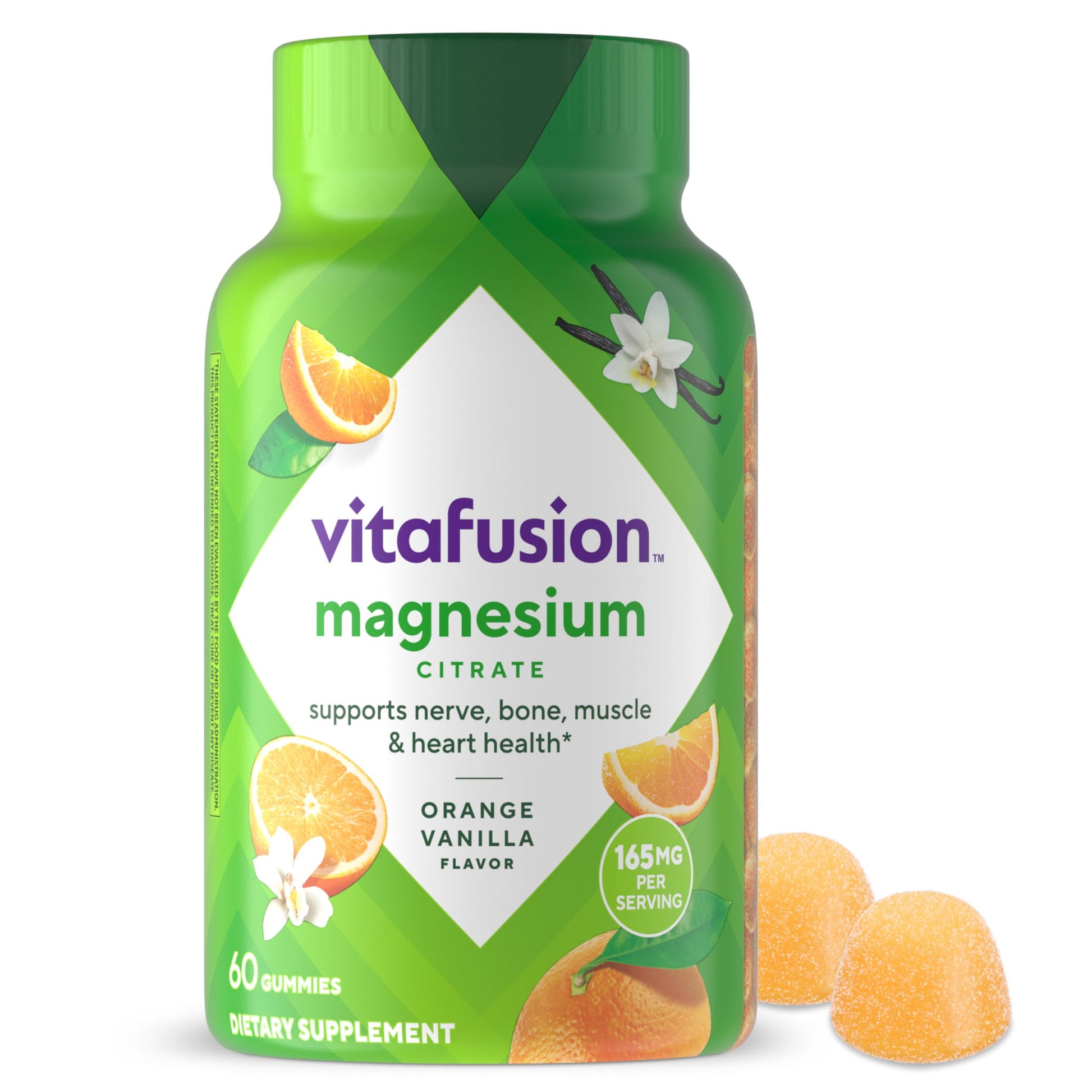 vitafusion Magnesium Gummy Supplement, Bring calm to your vitamin routine, Tropical Citrus Flavor, 60 Gummies VitafusionAu supplements