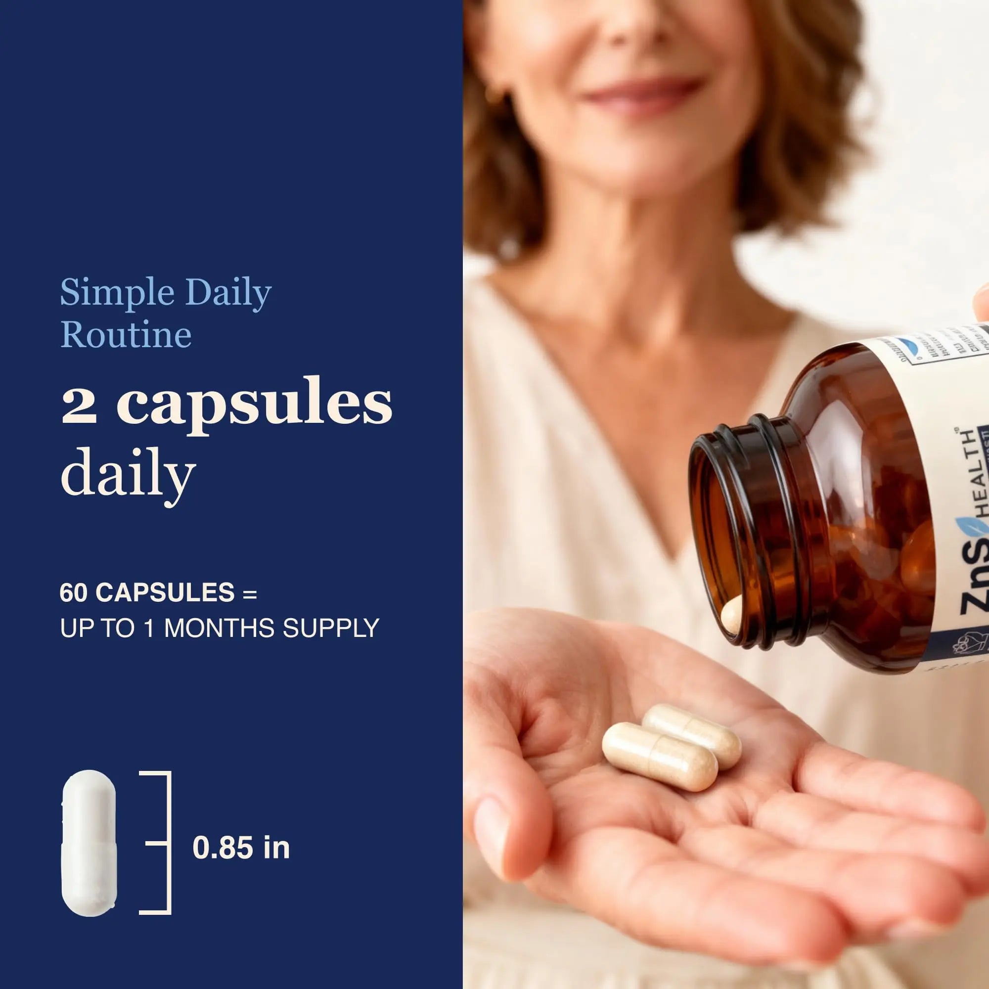 ZnS Health Spectrum 5 Magnesium Complex for Women & Men – 5 Magnesium Complex Supplement with Glycinate, Malate, Citrate & Hydroxide for Sleep, Muscle Recovery & Calm – 500mg Vegan – 60 Capsules ZnS Healthnz supplements