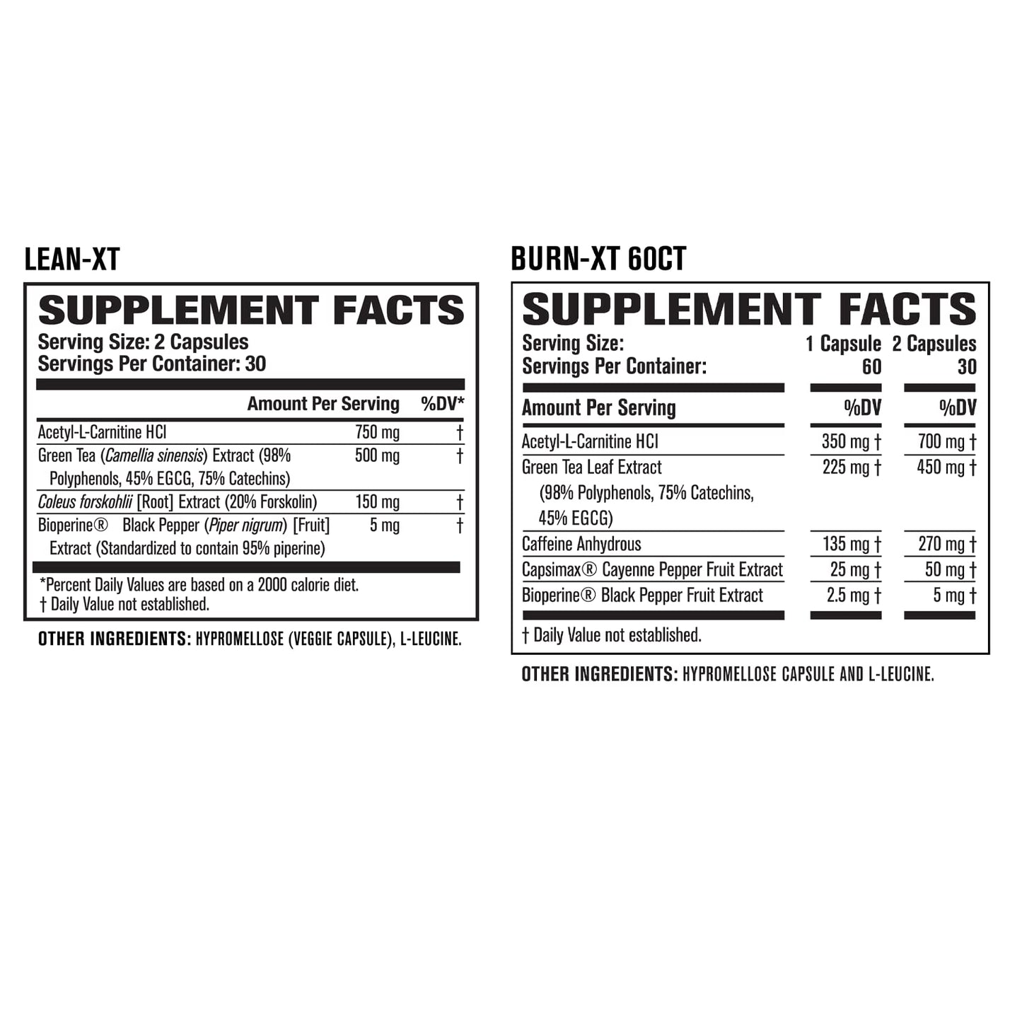 Burn-XT Thermogenic Fat Burner, Lean PM Nighttime Fat Burner & Sleep Aid Jacked FactoryUS supplements