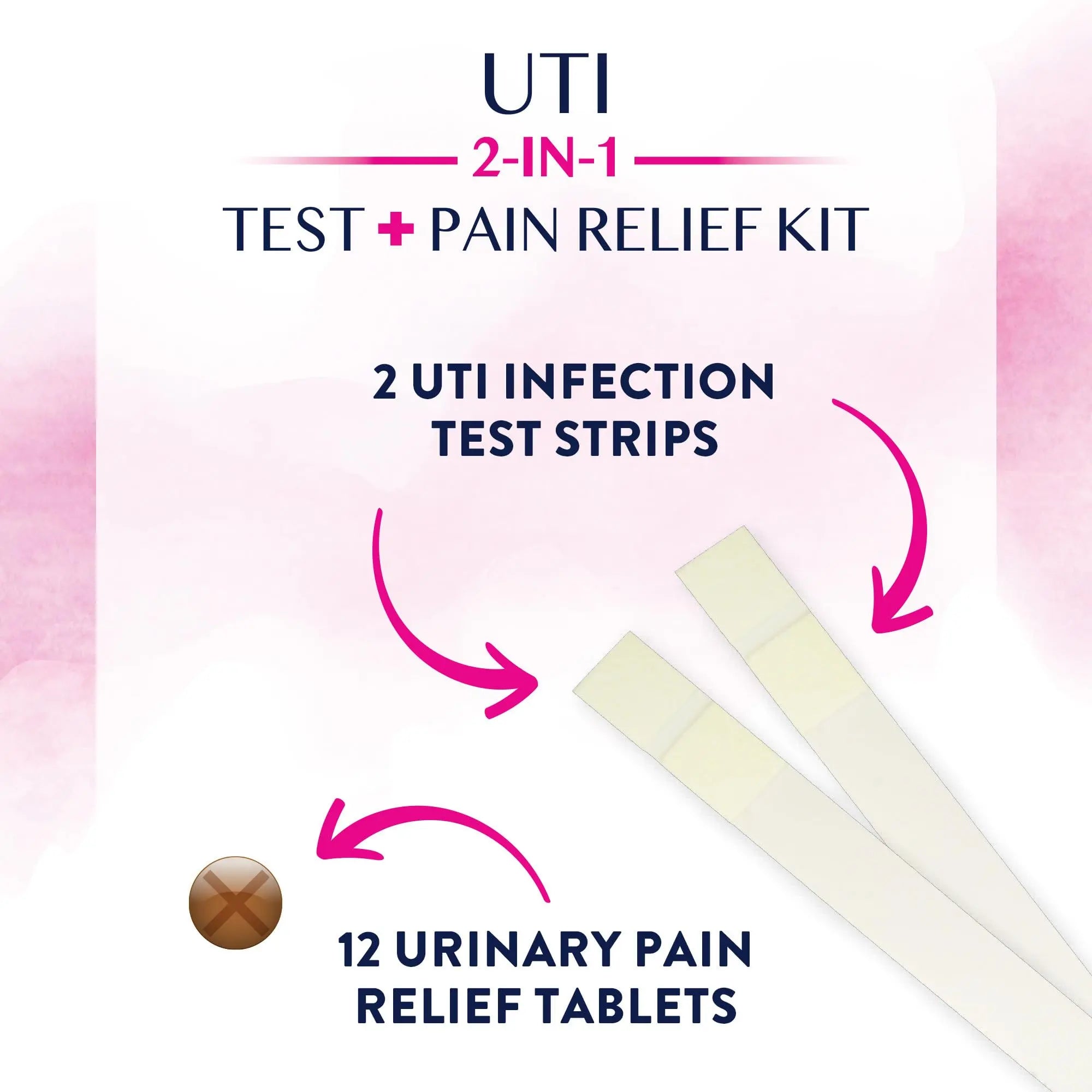 Monistat Maintain UTI 2-in-1 Test & Pain Relief Kit, 2 Test Strips & 12 Urinary Pain Relief Tablets, 2 Minute Results and Maximum Strength Pain, Burning and Urgency Relief MonistatAu supplements