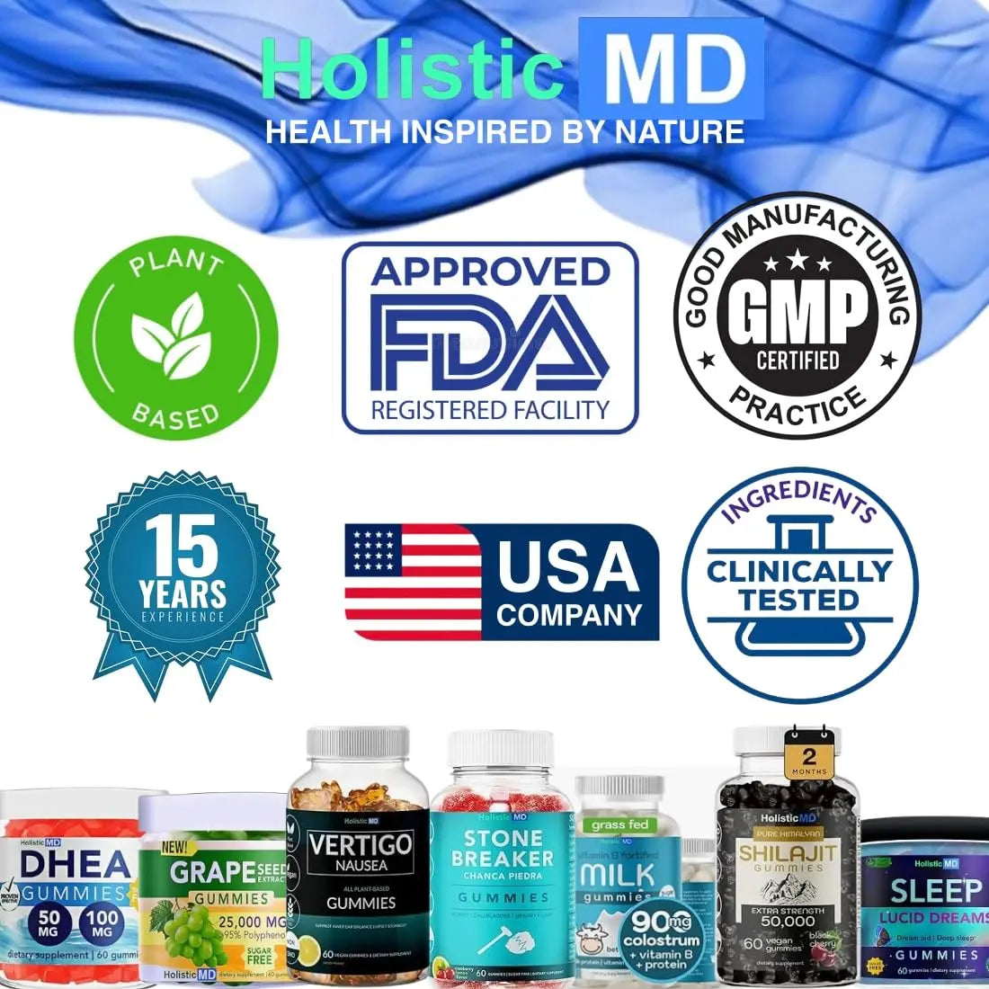 Holistic MD Stone Breaker Chanca Piedra 1,500mg Gummies Kidney Stones Cleanse Gallbladder Formula | Plus Cranberry Extract Might Help Urinary Tract Flush Impurities | Fast Absorption Sugar Free 60ct Holistic MDAu supplements