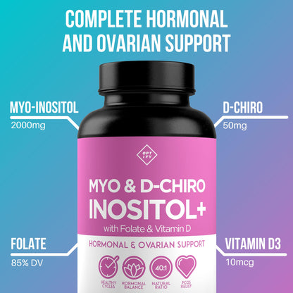Premium Inositol Supplement - Myo-Inositol and D-Chiro Inositol Plus Folate and Vitamin OptifyUS supplements