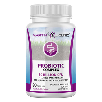 martin clinic Probiotic for Gut Health & Immune Support — Daily Digestive Balance, Bloating Relief & Better Nutrient Absorption — 60 Capsules martin clinicAu supplements
