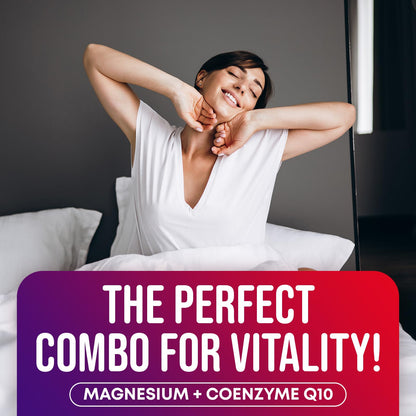 CoQ10 500mg + Magnesium Glycinate Gummies Bundle – High Absorption Coenzyme Q10 120 Softgels & 60 Sugar-Free Sleep Gummies – Heart, Energy & Mood Support – Enhanced Formula, USA Made JOYLI NutritionUS supplements