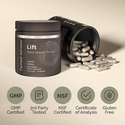 Lift – Nootropic Brain Booster Supplement for Productivity, Focus & Energy Fasted AthleteUS supplements