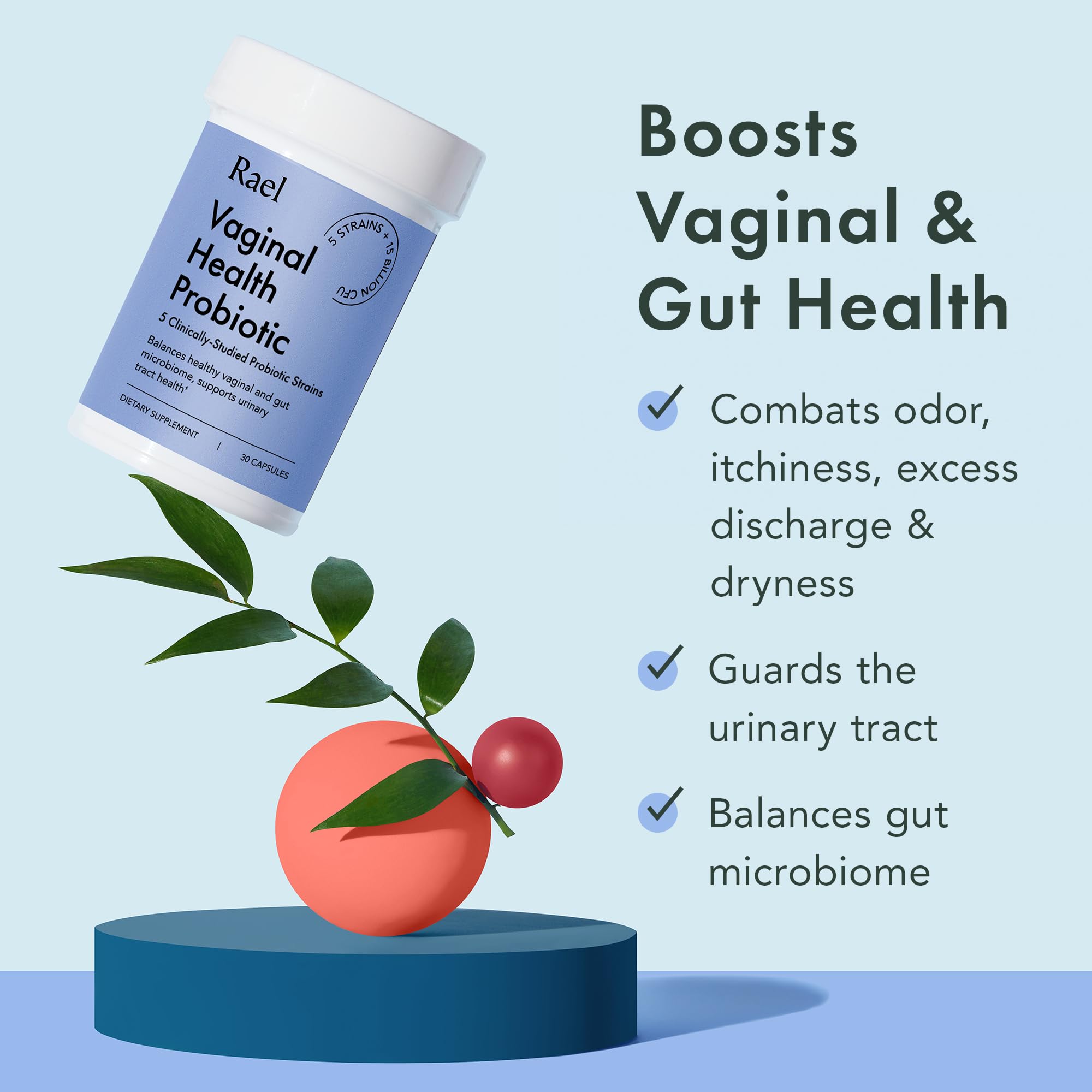 Rael Probiotics for Women - Supplements, Digestive Enzymes, Prebiotics, pH Balance, Vaginal Odor & Flora RaelAu supplements