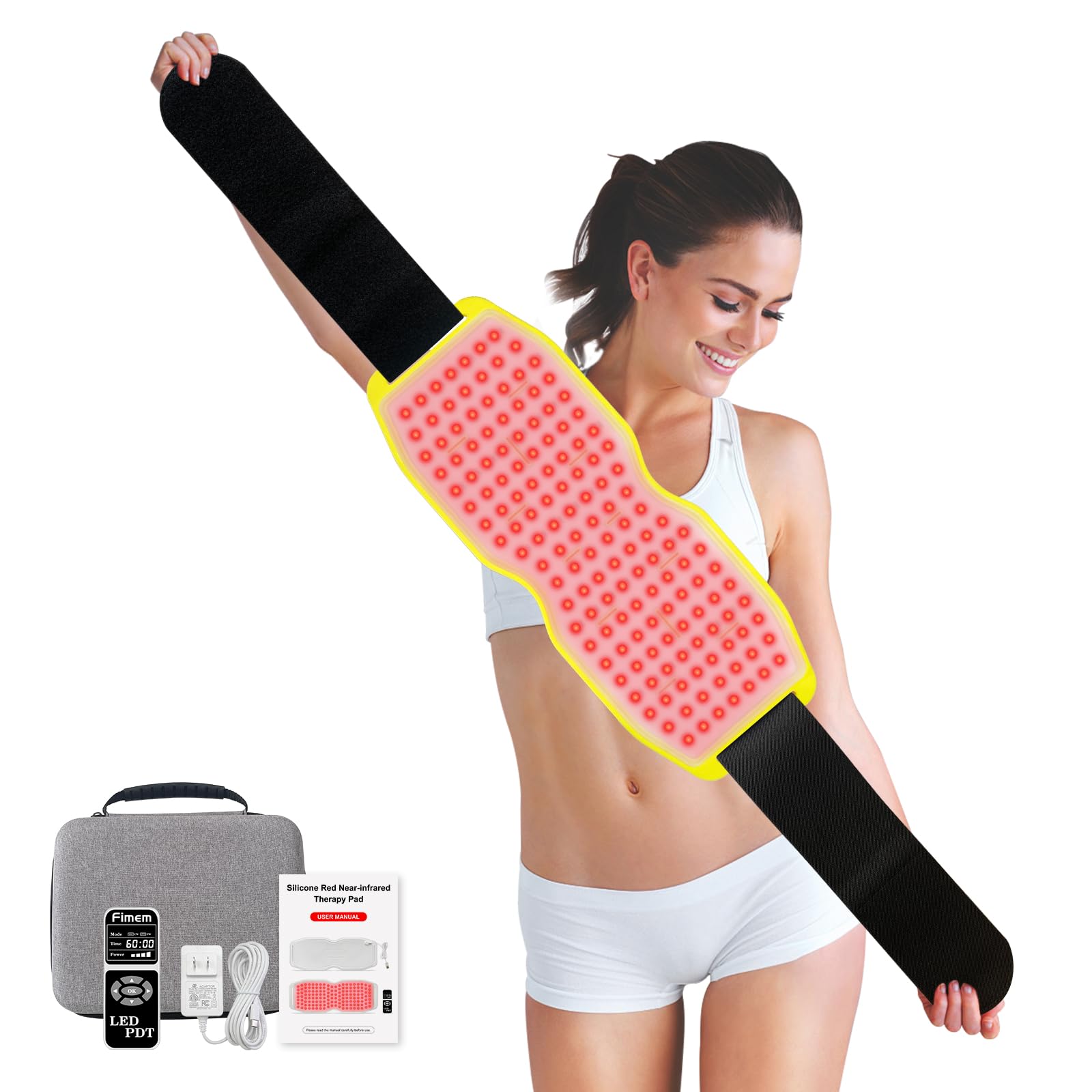 Fimem Red Light Therapy Belt 660nm 850nm 940nm, Red Light Therapy Device for Back, Infrared Light Therapy FimemAu supplements