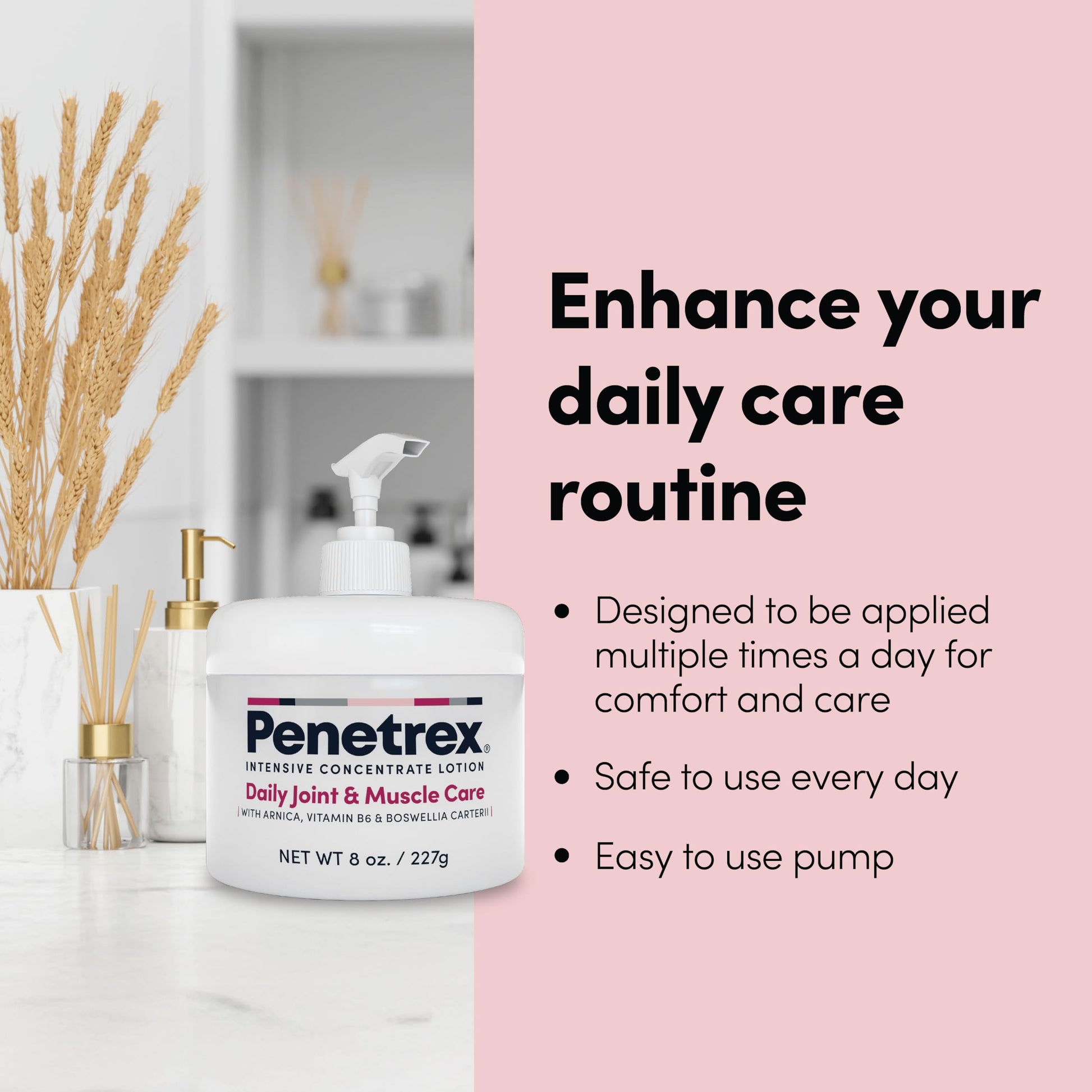 Penetrex Joint & Muscle Care Lotion – Soothing Botanical Formula with Arnica, Vitamin B6 & MSM – Lightweight Easy to Apply Lotion - Fresh Disappearing Scent - for Everyday Movement Support PenetrexAu supplements