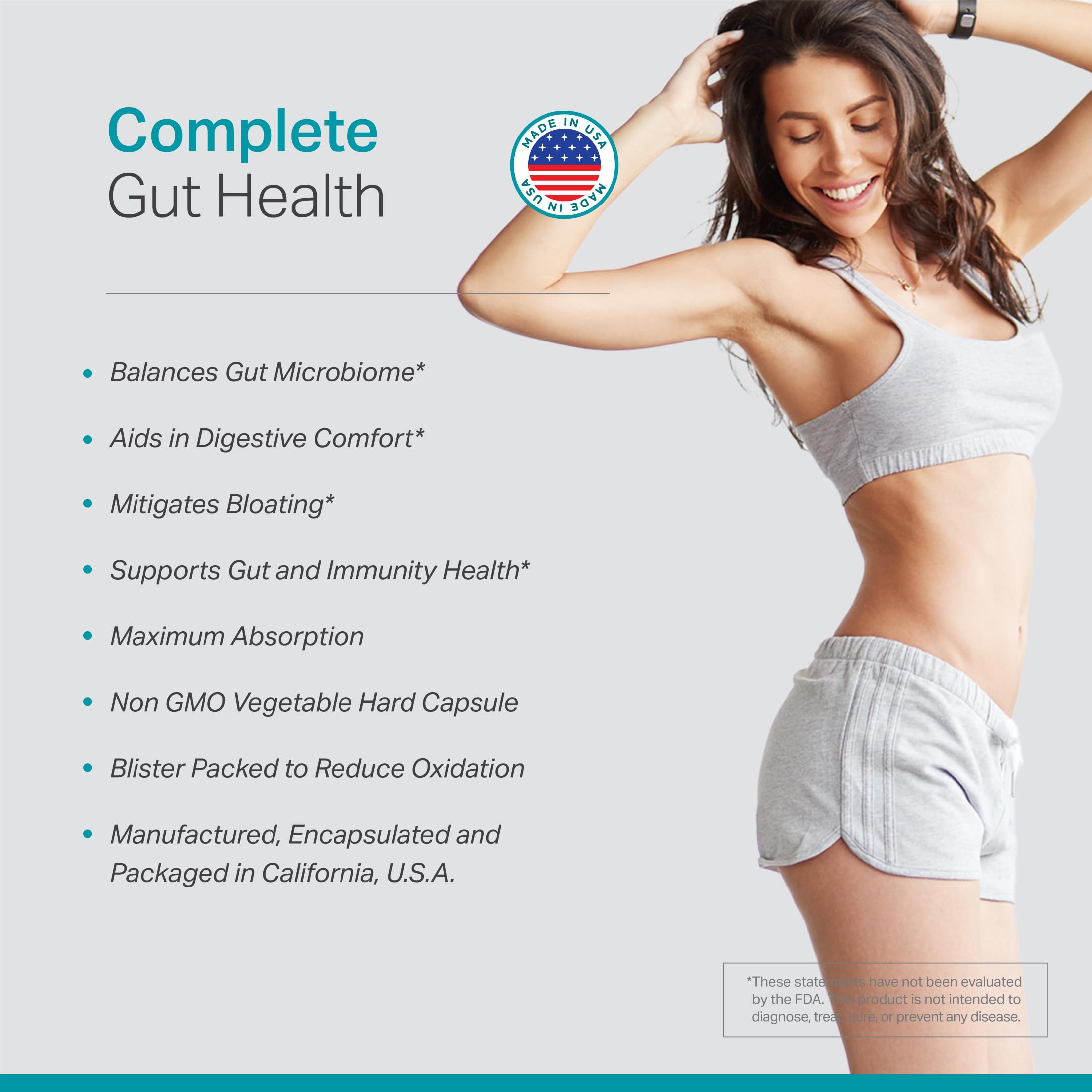 Complete Probiotic Blend: 5-in-1 Digestive Enzymes, Zinc, Postbiotic, Prebiotics and Probiotics for Women & Men, Provitalize for Women Digestive & Gut Health | 10 Strains 20 Billion CFU, 60ct Softgels Anew VitaAu supplements